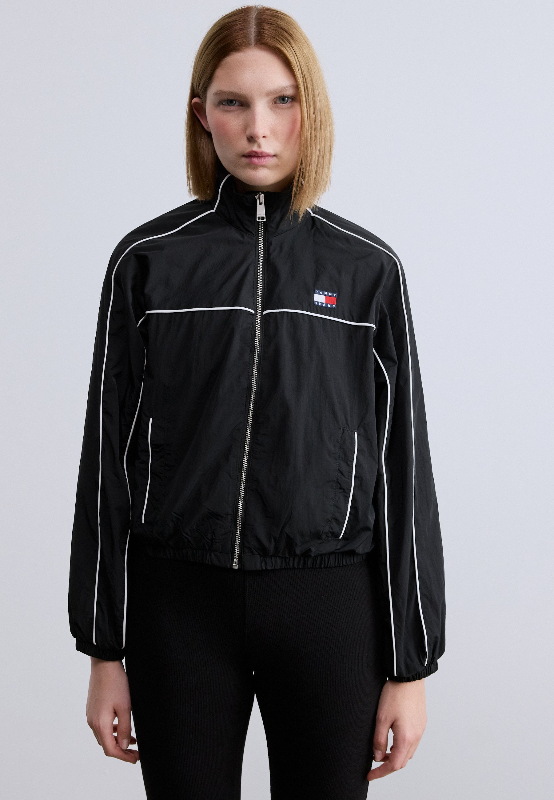 PIPING JACKET - Summer jacket - black