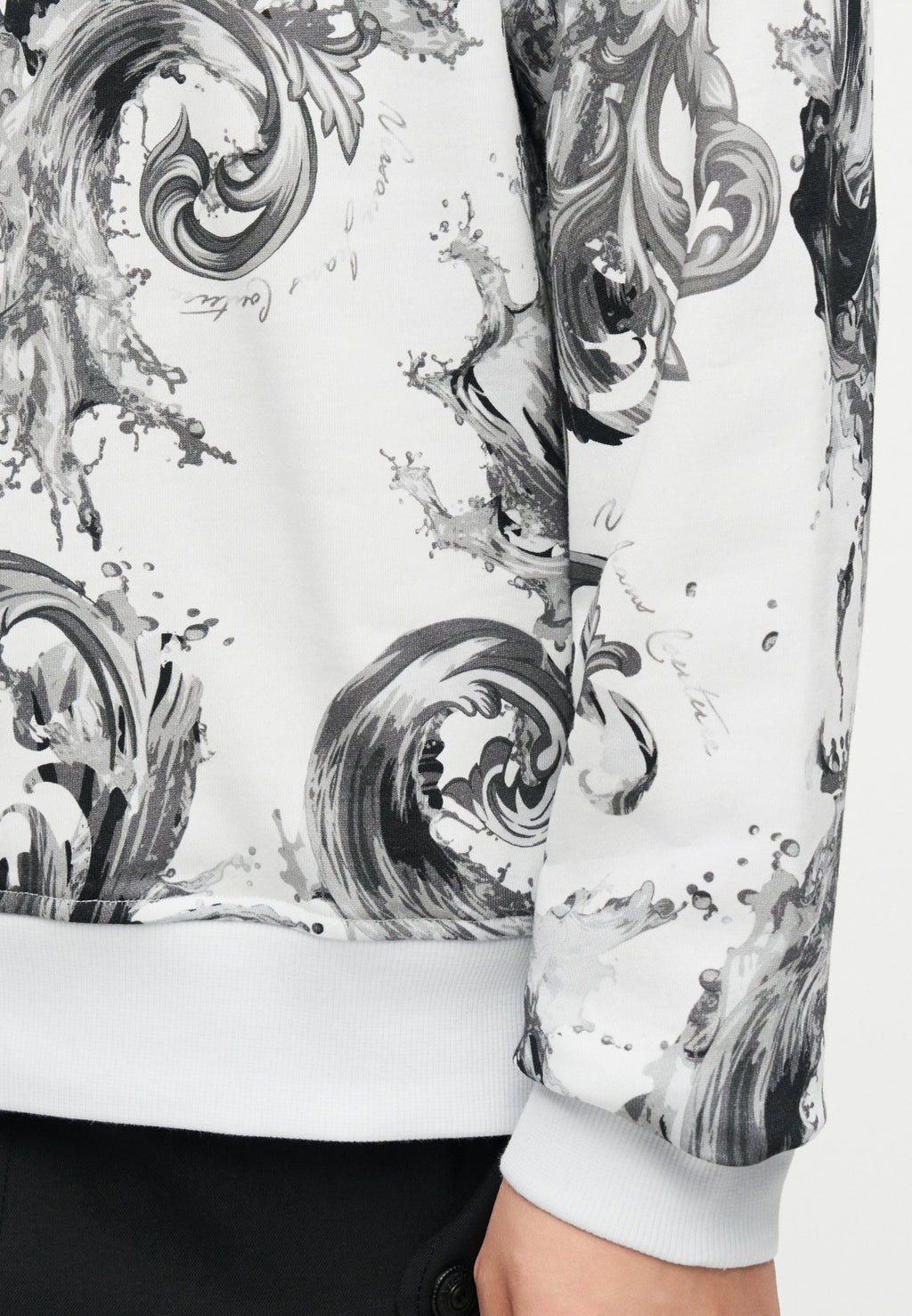 ALL OVER - Sweat-shirt - blanc/graphite