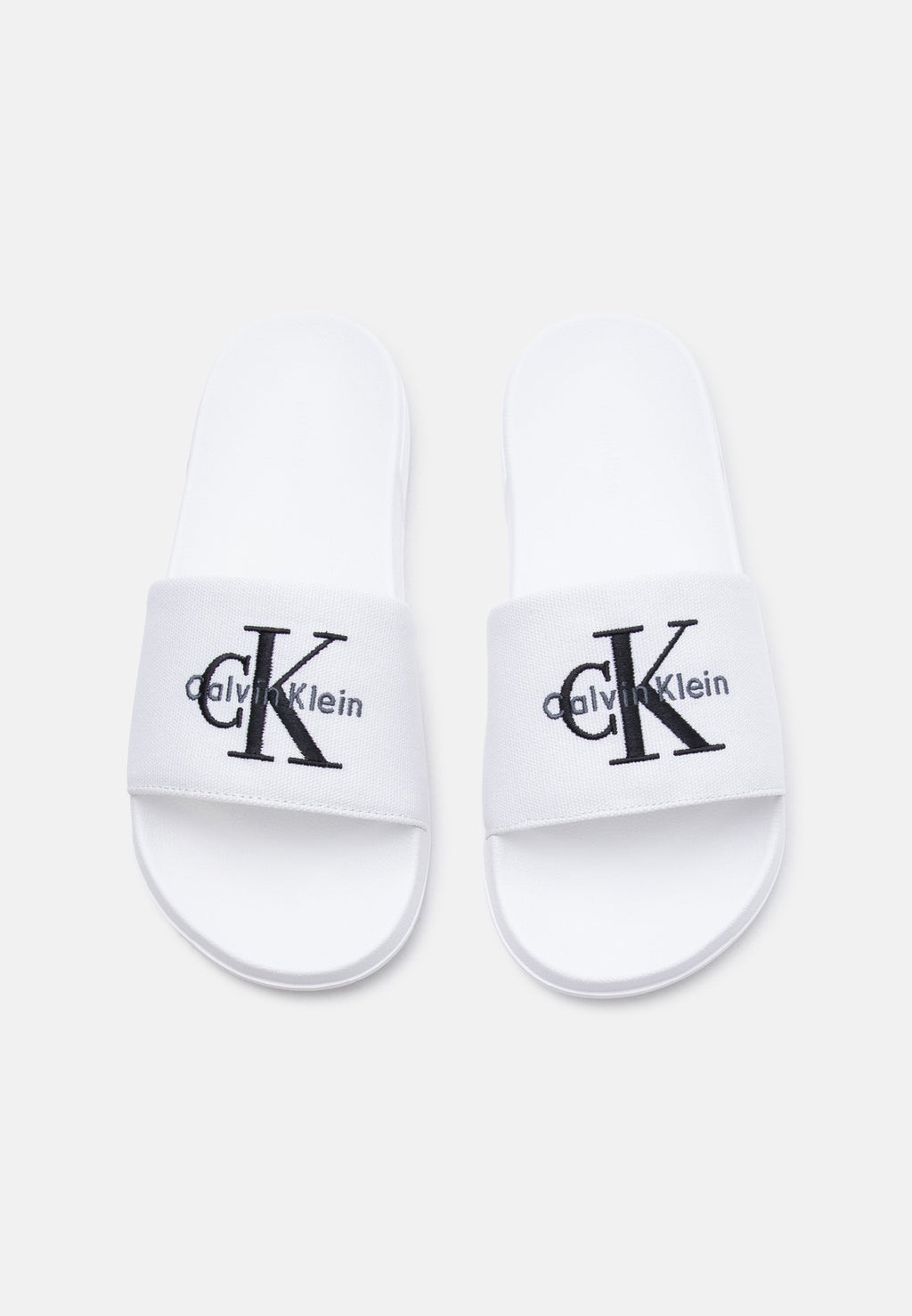 ESS SLIDE - Mules - bright white/black