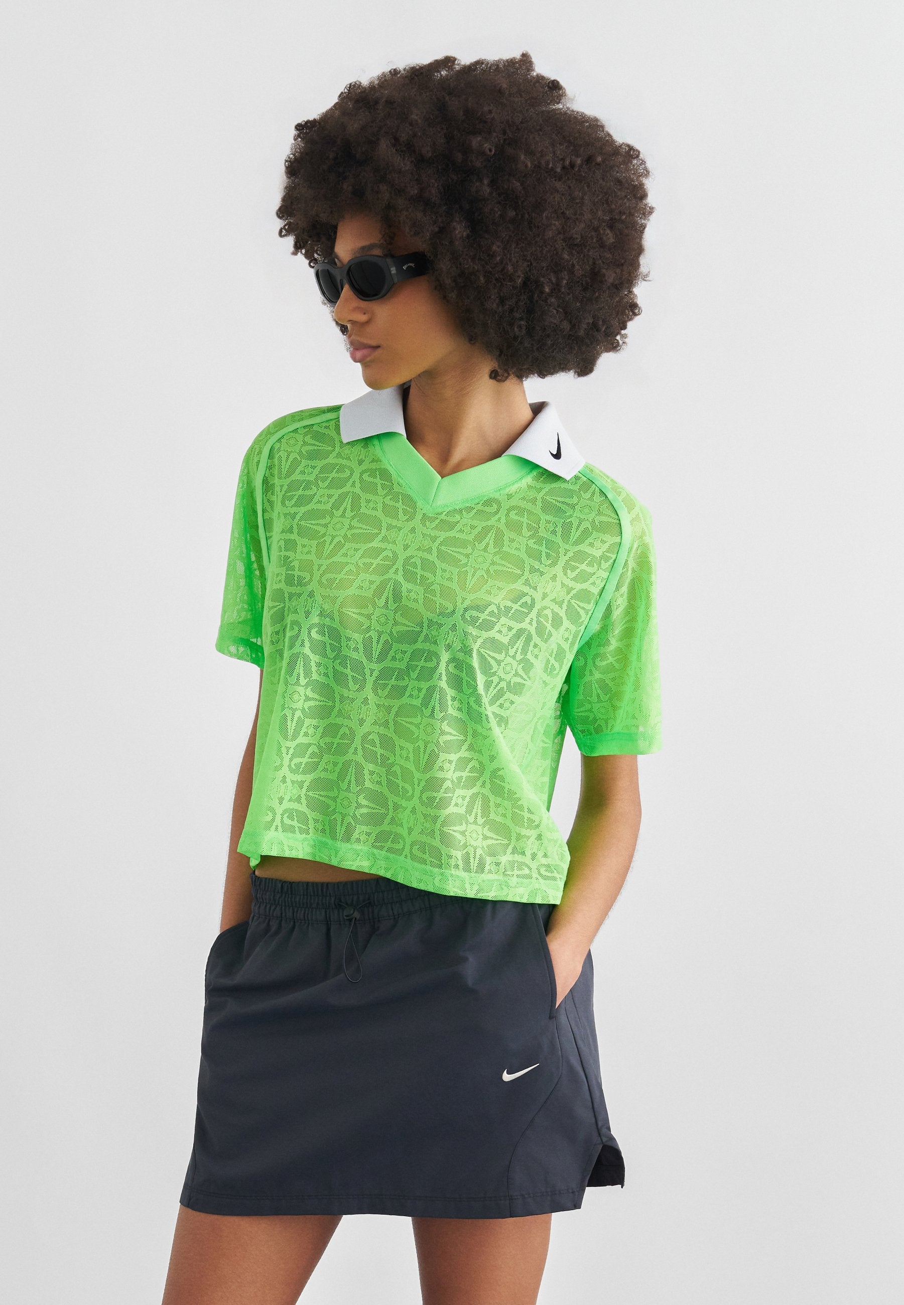 STREET  - Polo shirt - green strike/pure platinum/black