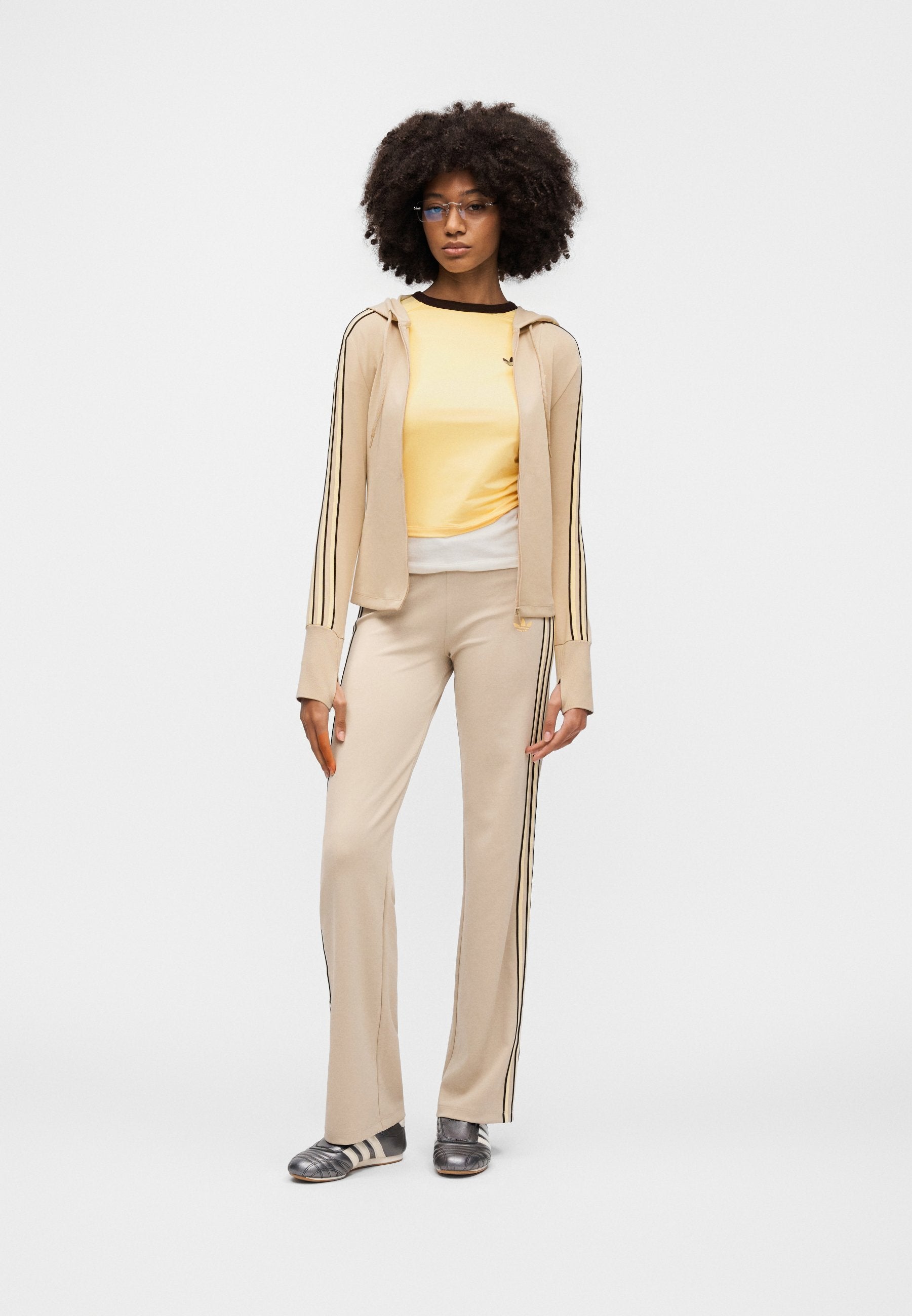 SWEAT ZIPPÉ À CAPUCHE - Kaki clair