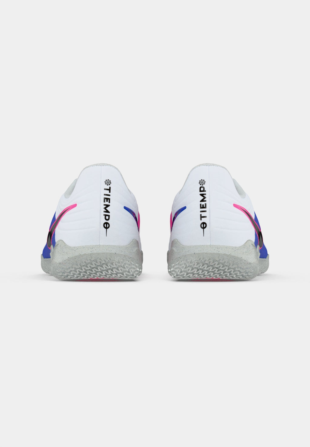 TIEMPO MAESTRO CLUB IC - Indoor football boots - white/black/racer blue/pink blast