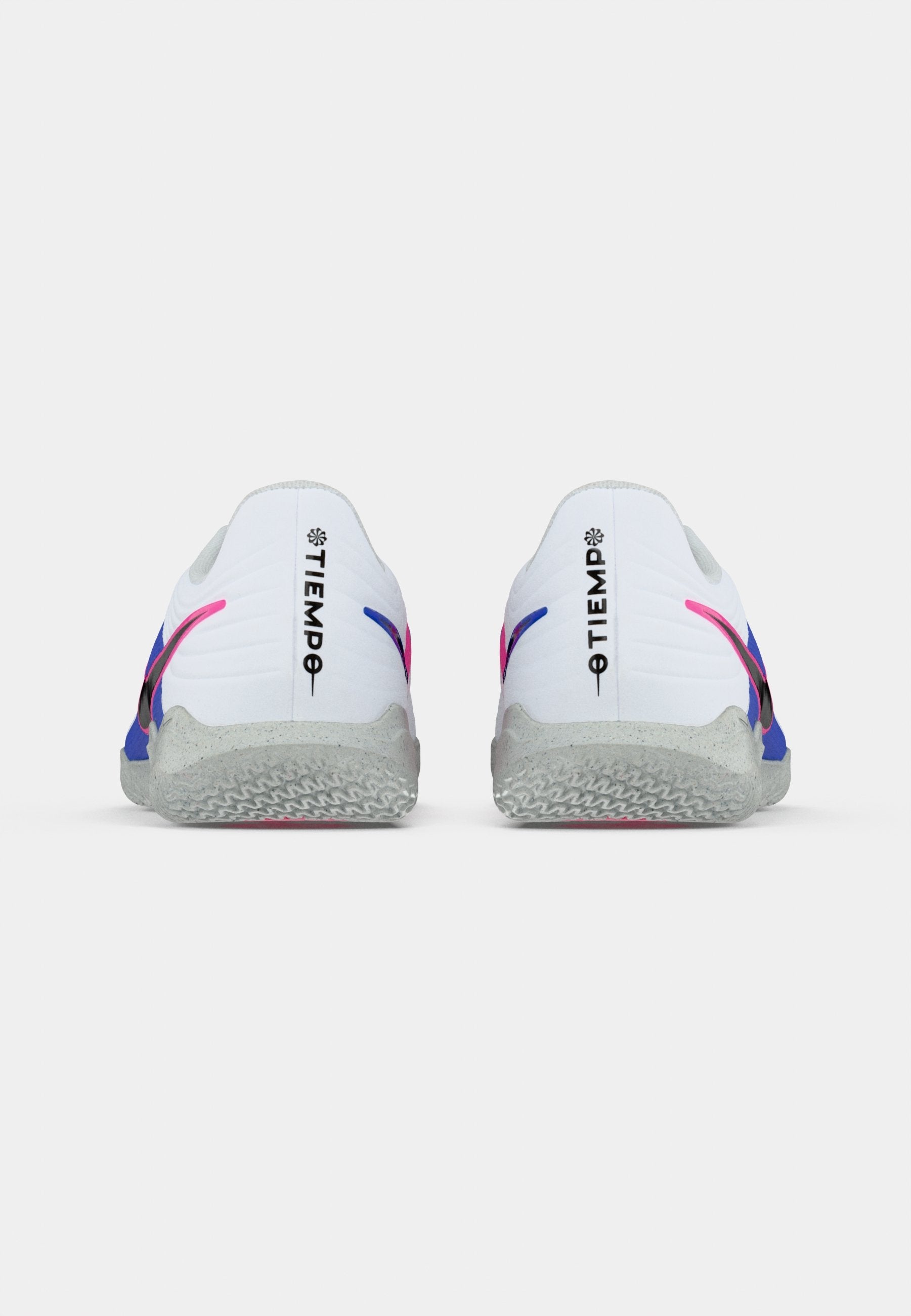 TIEMPO MAESTRO CLUB IC - Indoor football boots - white/black/racer blue/pink blast