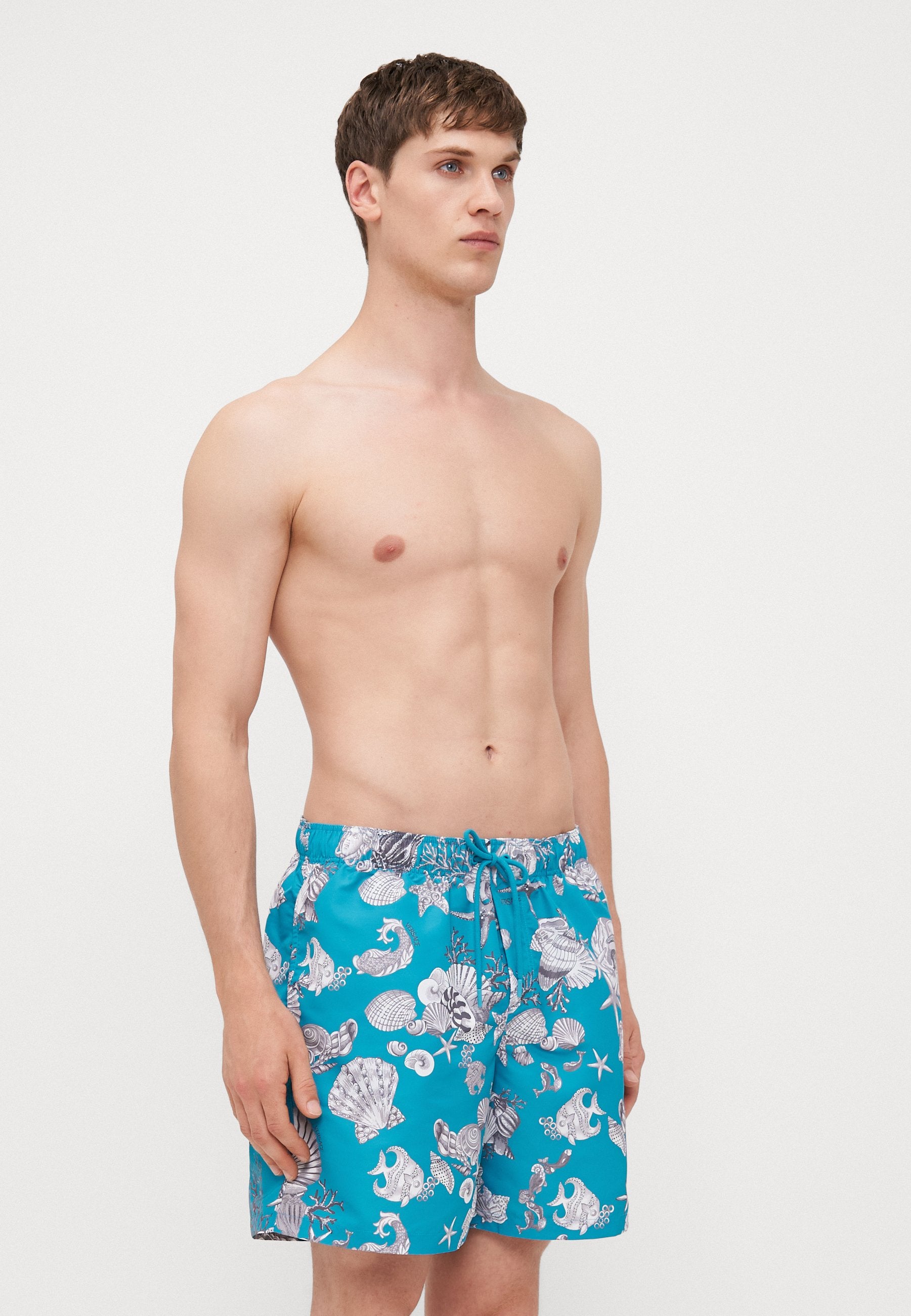SWIM GOLFO LAVACANZA ALL OVER - Swimming shorts - dark sea green/silver grey