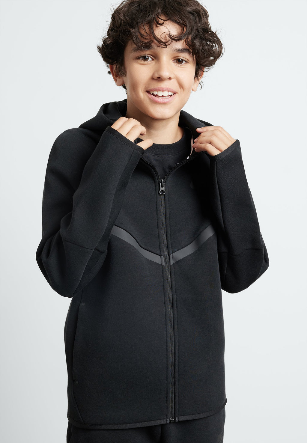 Fermuarlı sweatshirt - siyah