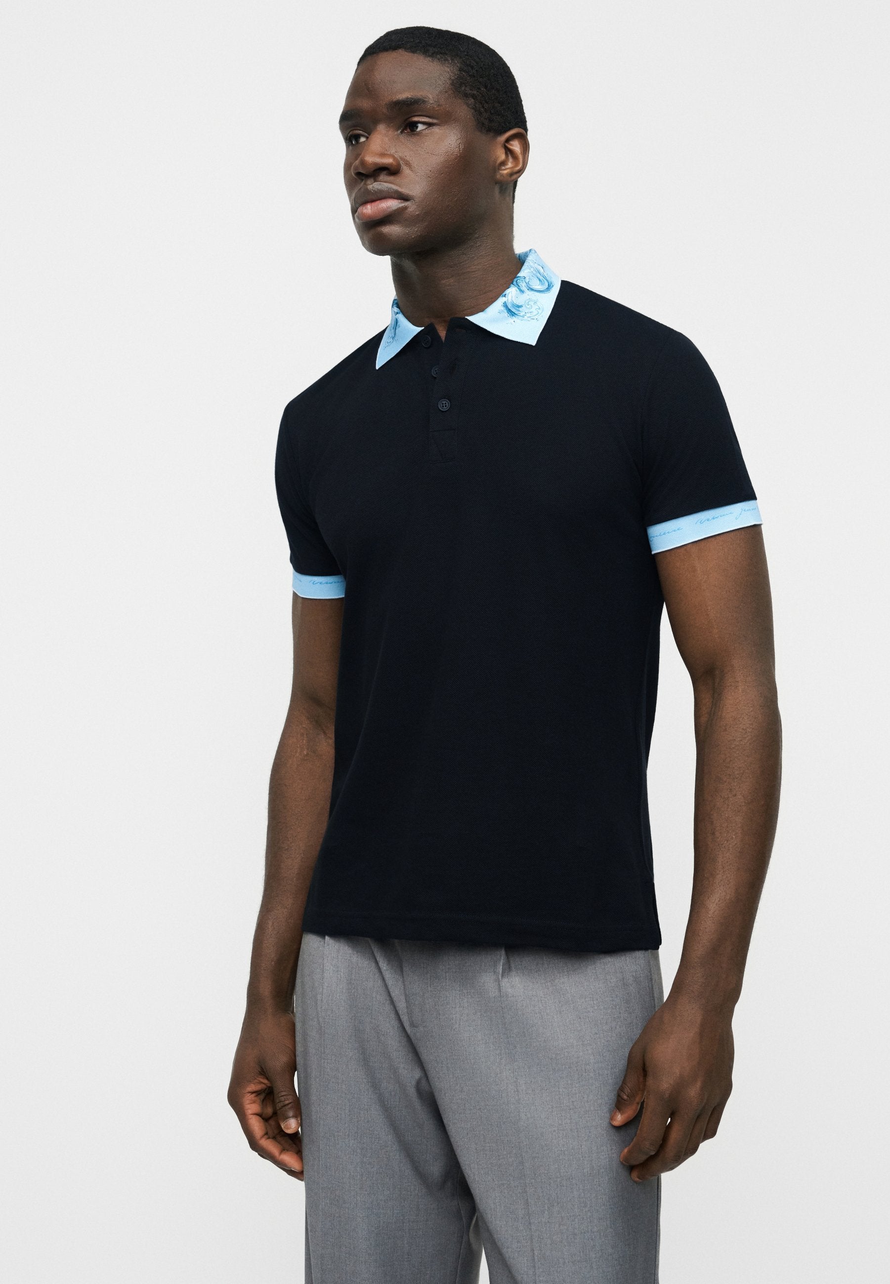 BAROQUE WAVE - Polo shirt - black