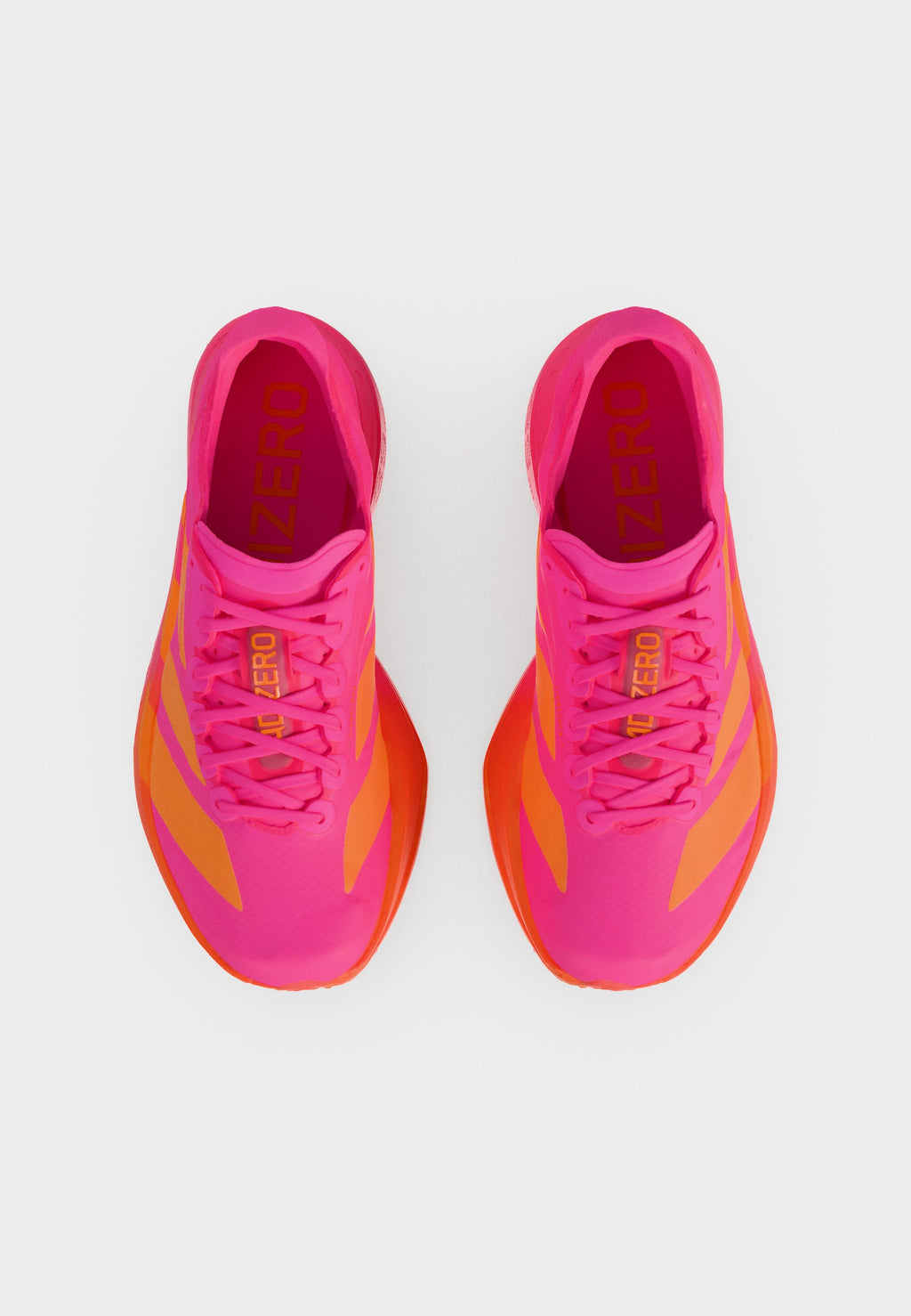 ADIZERO ADIOS PRO 4 - Chaussures de running sur route - rose vif/orange vif/fer métallisé