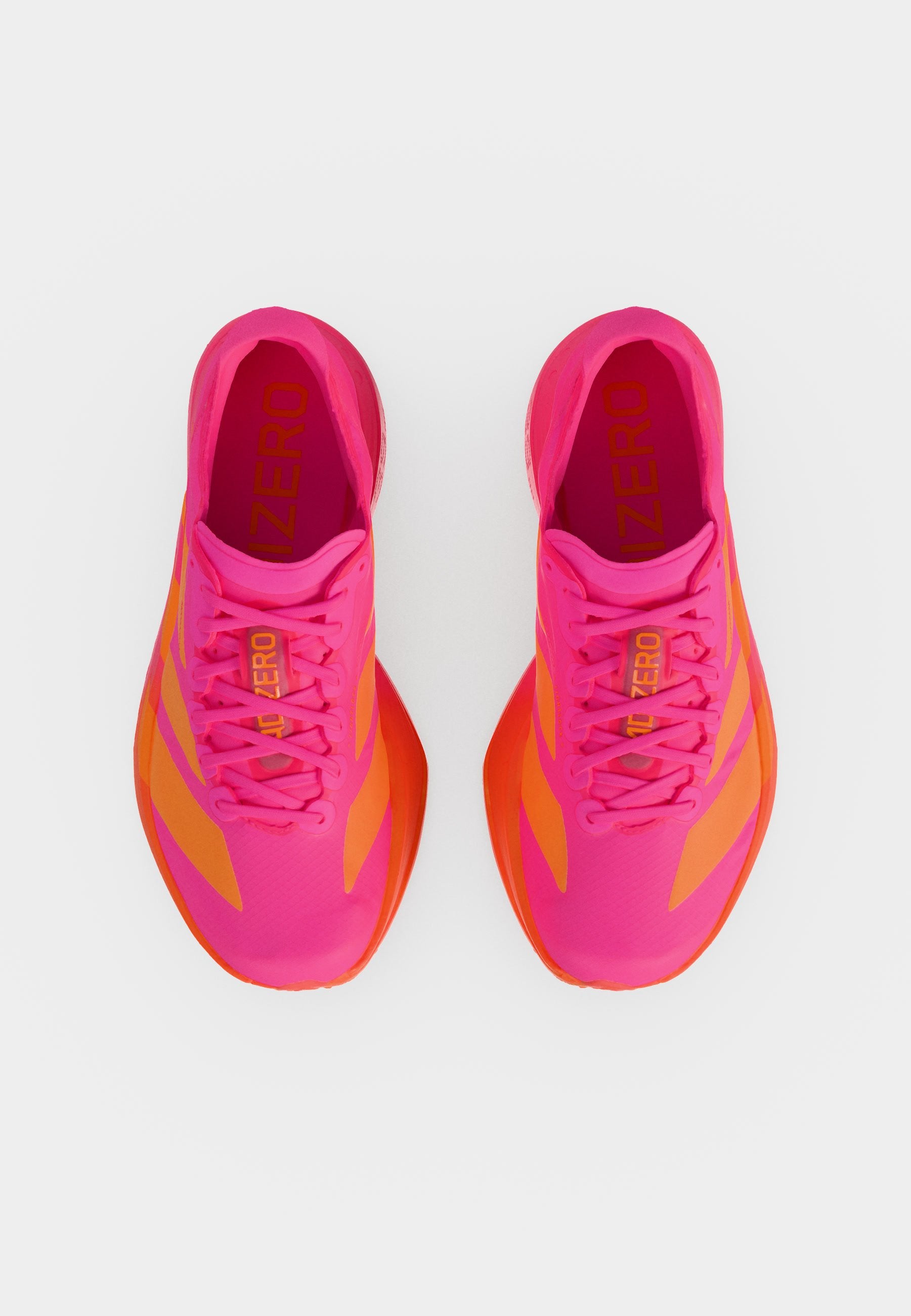 ADIZERO ADIOS PRO 4 - Chaussures de running sur route - rose vif/orange vif/fer métallisé