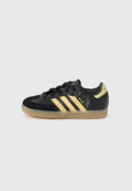SAMBA MESSI UNISEX - Indoor football boots - core black/gold-coloured/gum