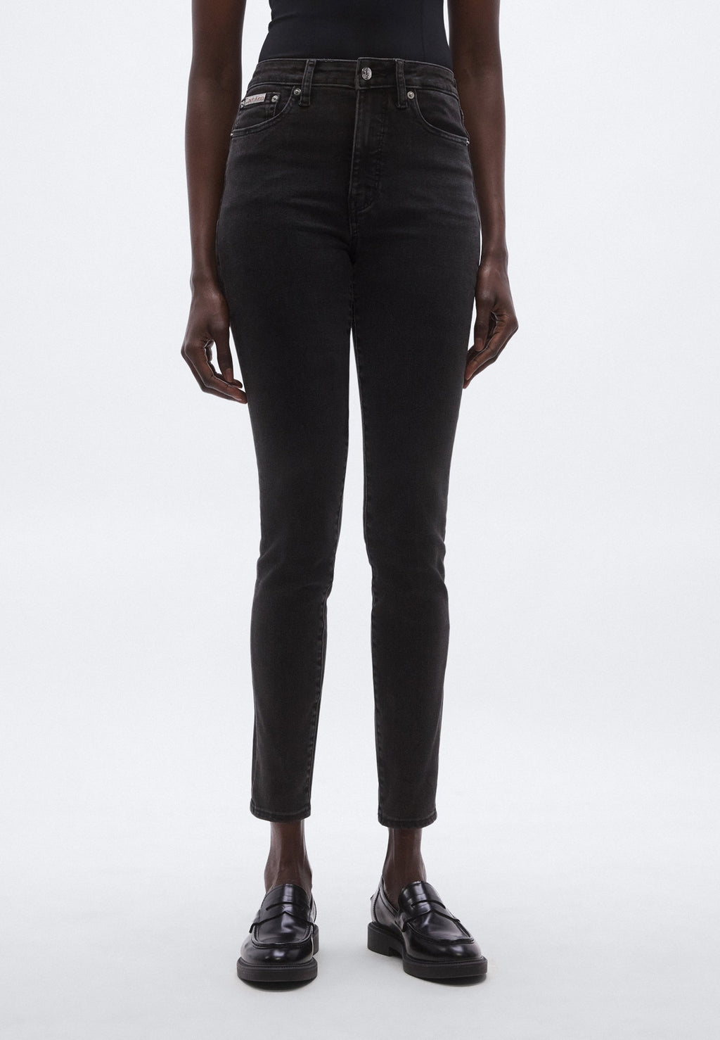 HIGH RISE SKINNY - Jeans Skinny Fit - essential black
