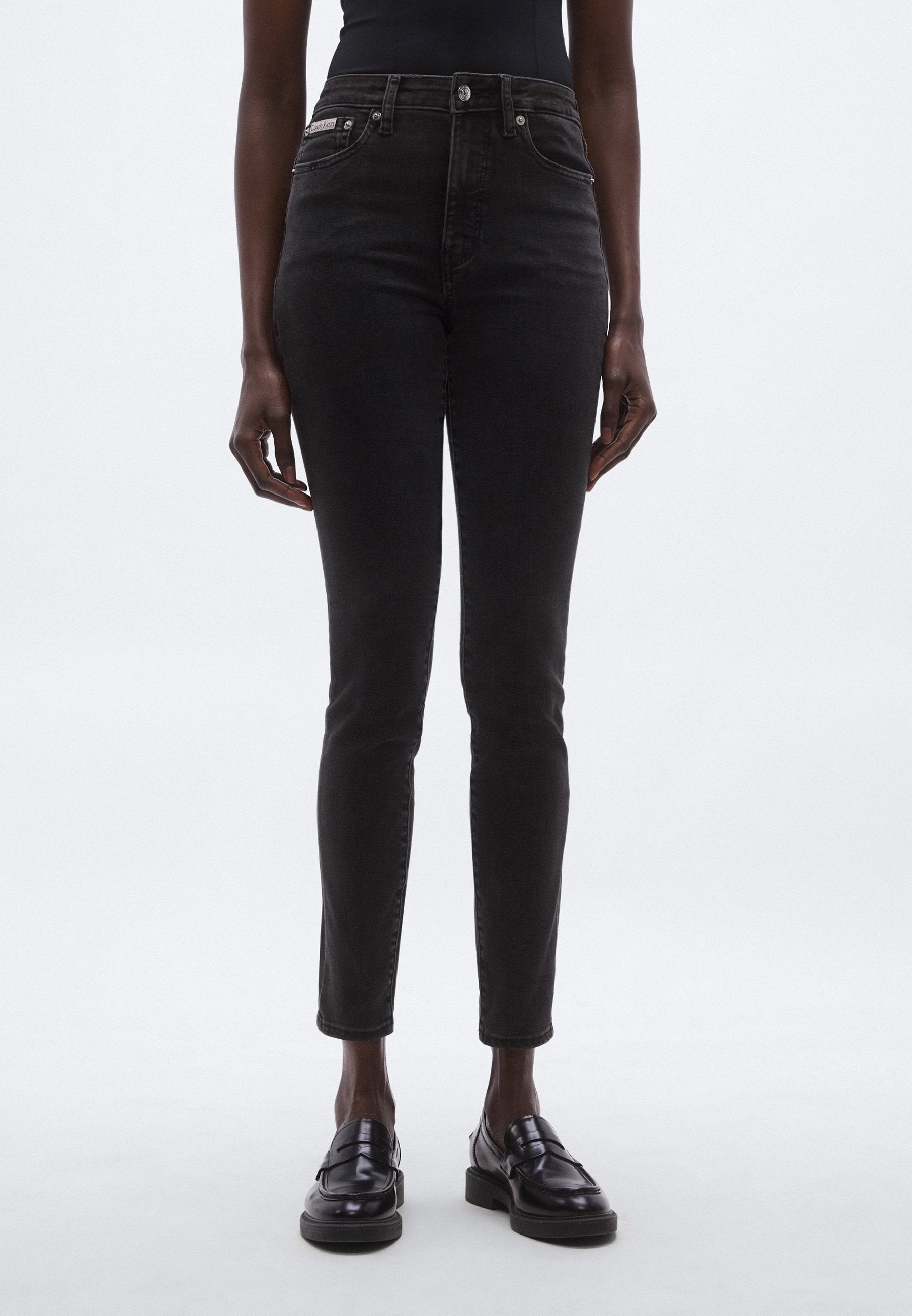 HIGH RISE SKINNY - Jeans Skinny Fit - essential black