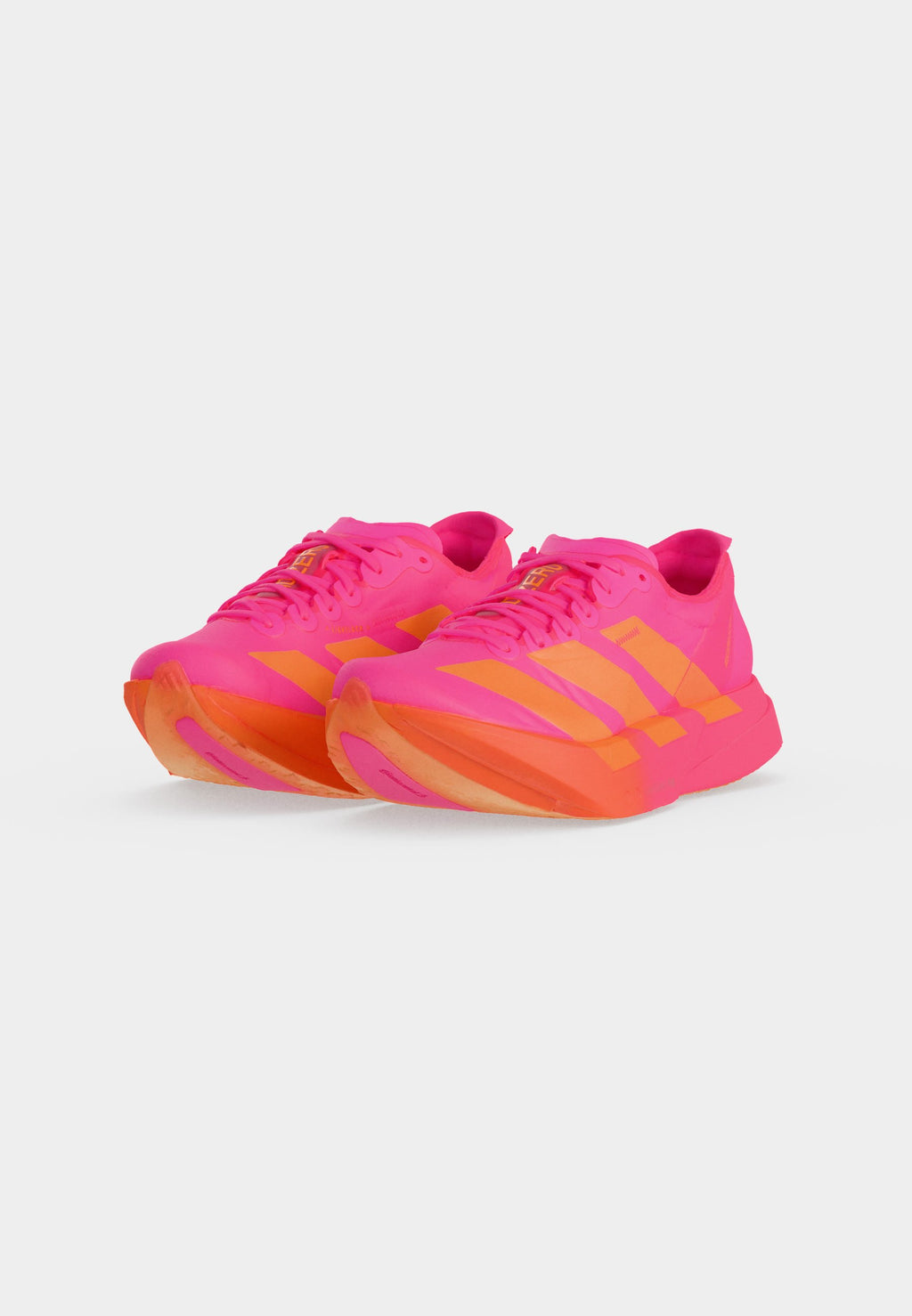 ADIZERO ADIOS PRO 4 - Chaussures de running sur route - rose vif/orange vif/fer métallisé