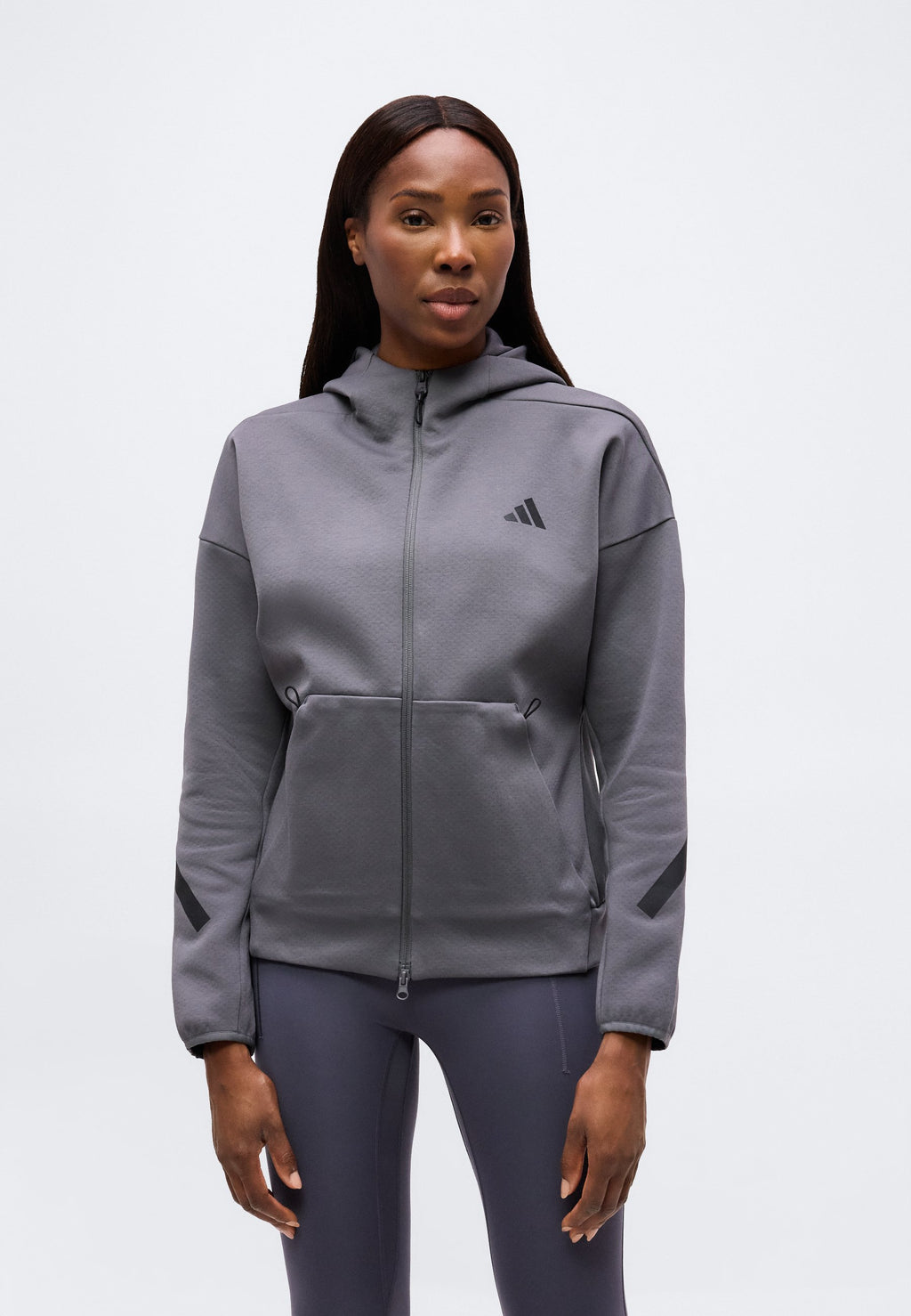 ADIDAS Z.N.E. FULL ZIP HOODIE - Zip-up sweatshirt - grey five