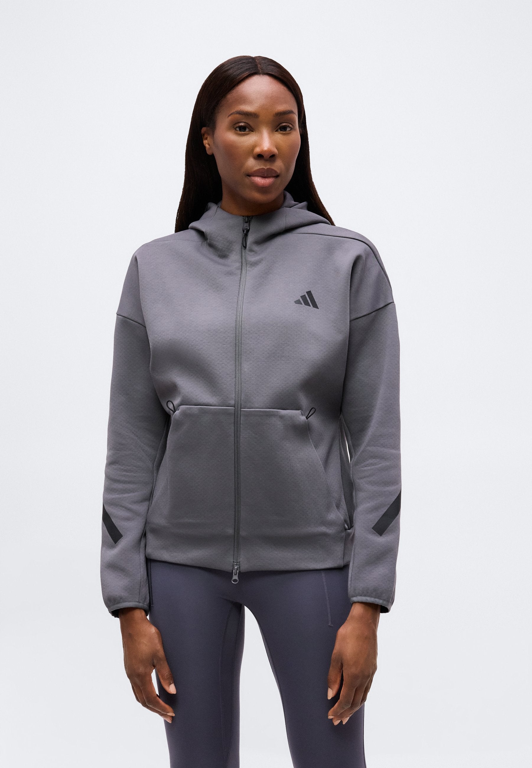 ADIDAS Z.N.E. FULL ZIP HOODIE - Zip-up sweatshirt - grey five