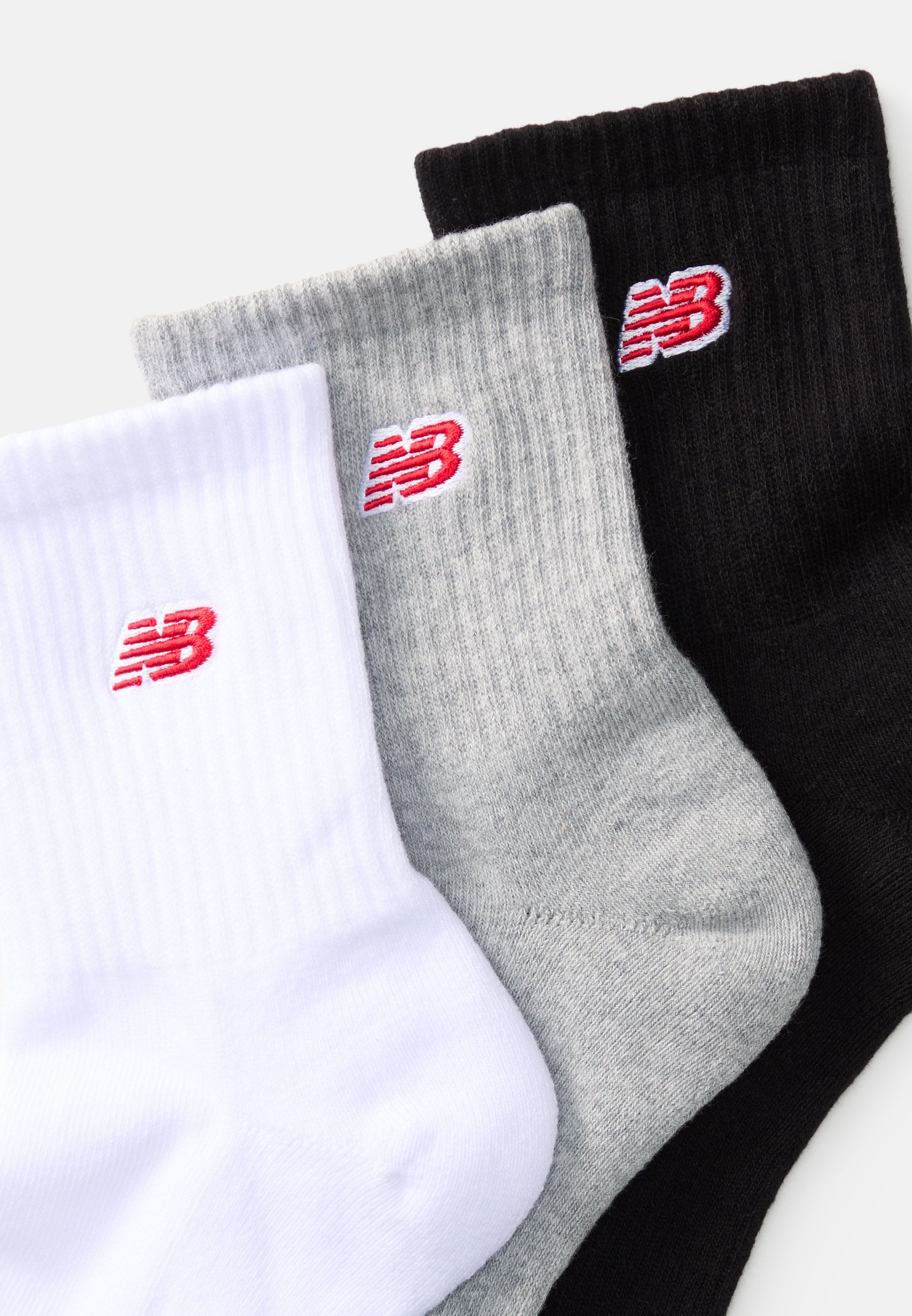 PATCH LOGO ANKLE UNISEX 3 PACK  - Socks - white/grey/black