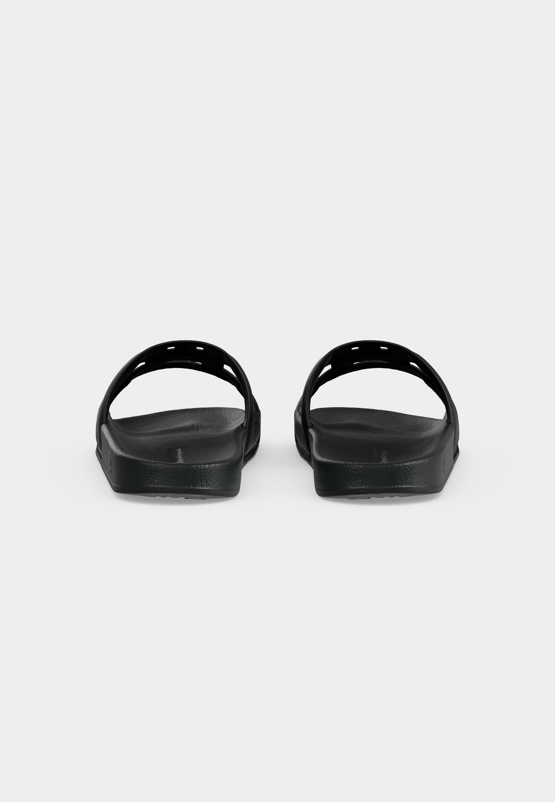 MONOGRAM POOL SLIDE - Mules - black