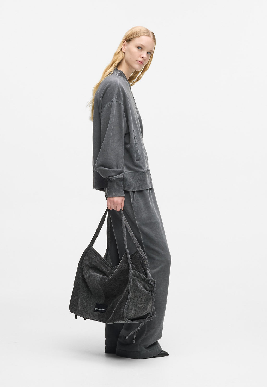 UNISEX - Tote bag - black/grey
