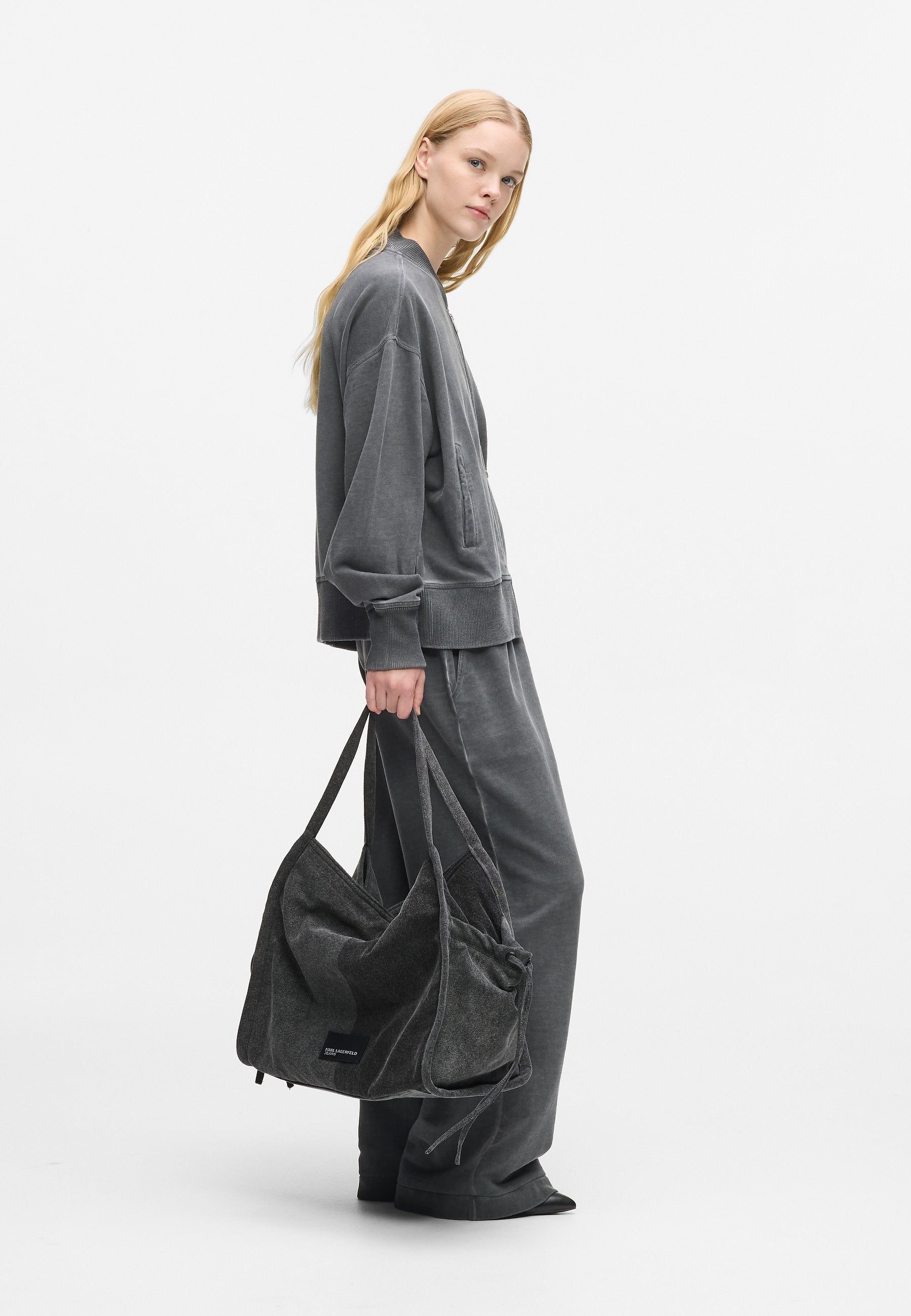 UNISEX - Tote bag - black/grey
