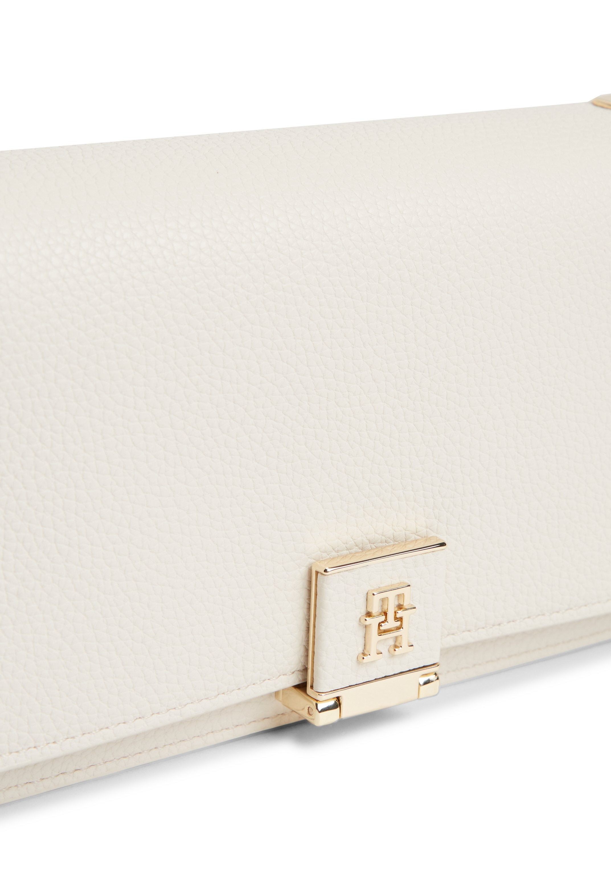 TH MONOGRAM CHAIN STRAP CROSSBODY BAG - Cross body bag - soft cream