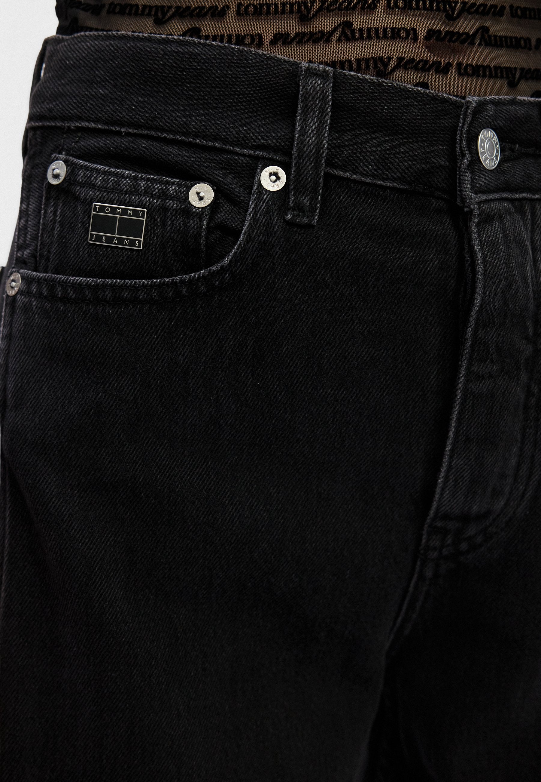 MID RISE BARREL LEG BLACK JEANS - Baggy Jeans - denim black