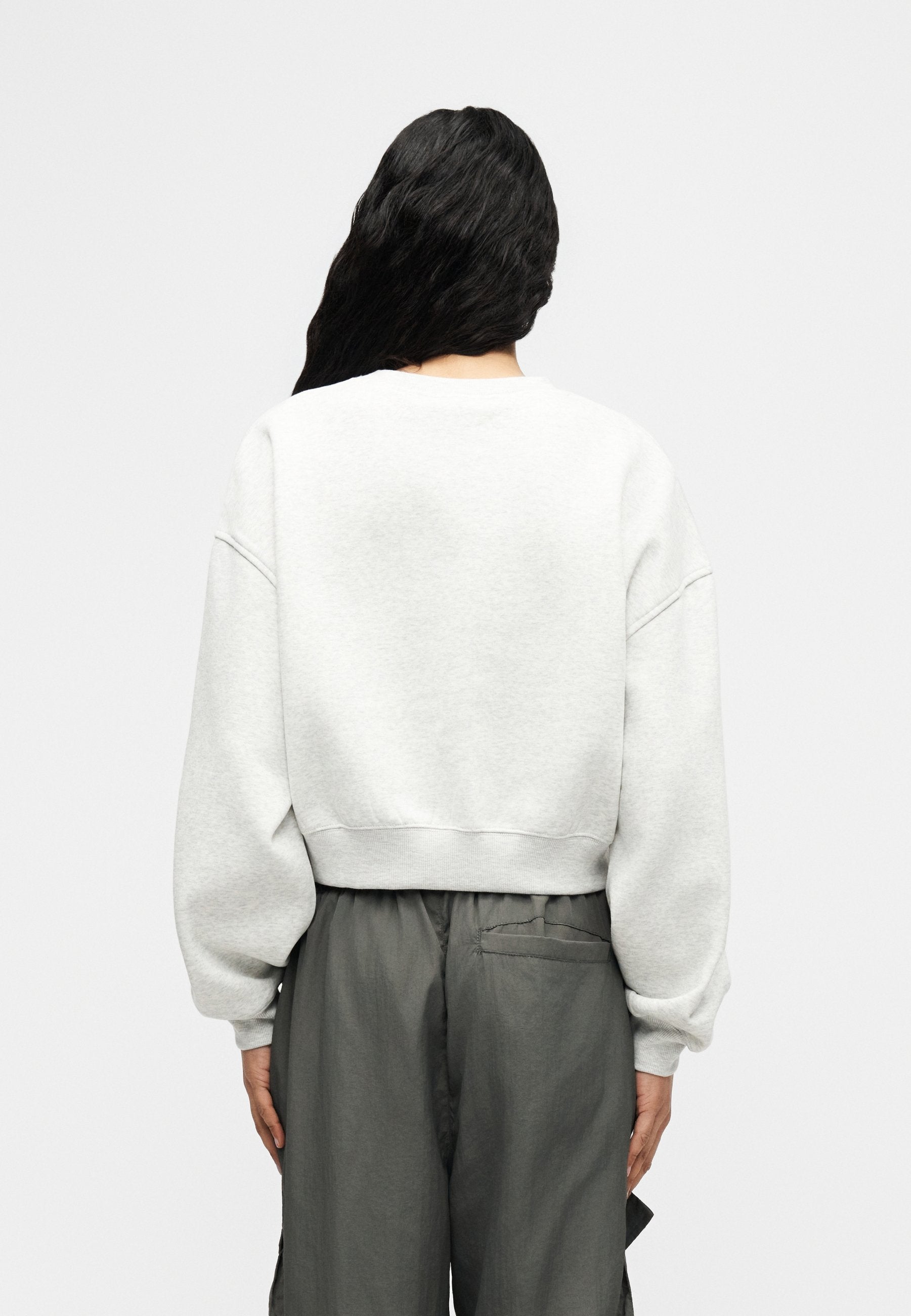 LINEAR HERITAGE CREW - Sweatshirt - ash heather