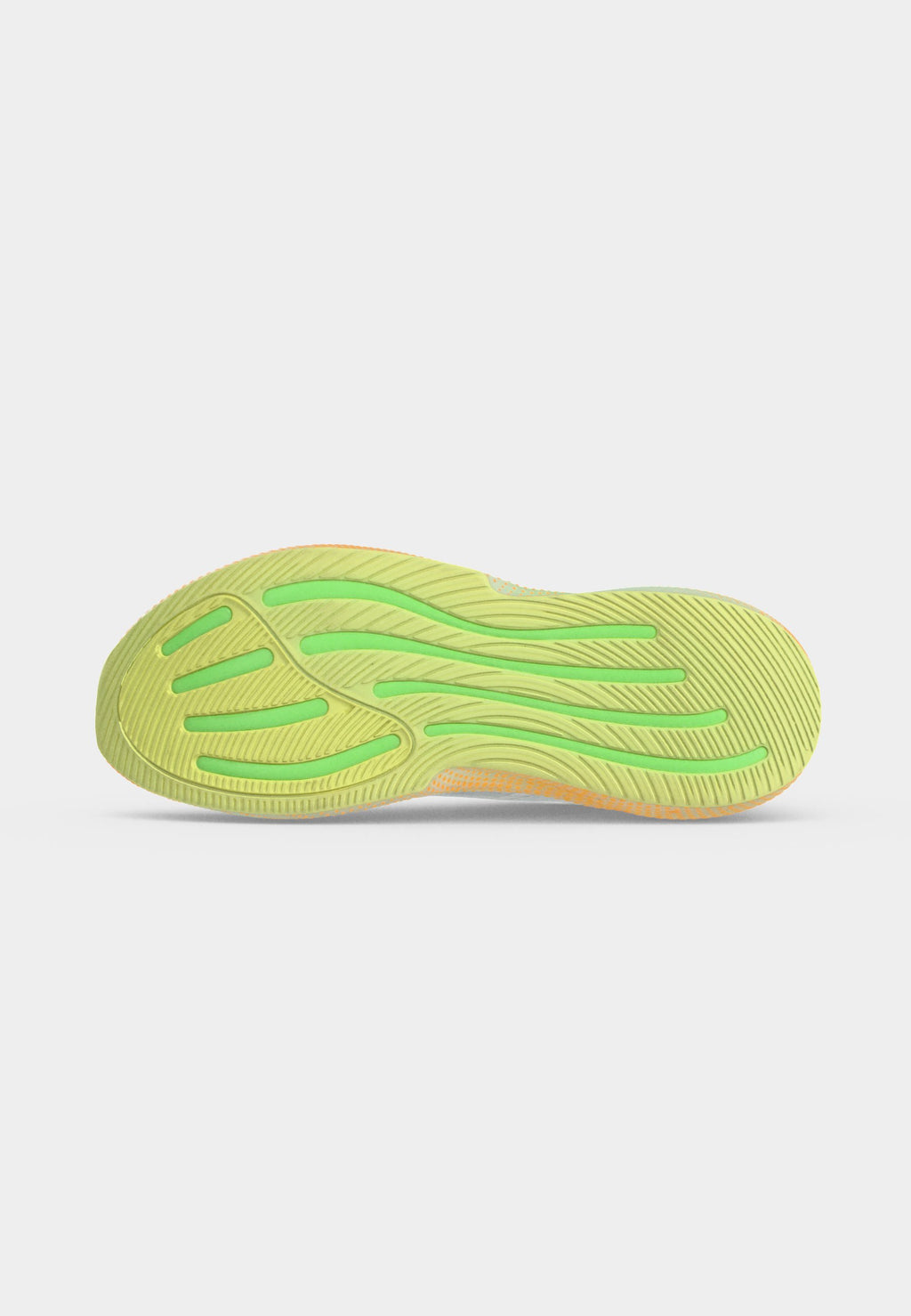 SUPERNOVA GLIDE M - Road running shoes - footwear white/matte silver-coloured/signal green