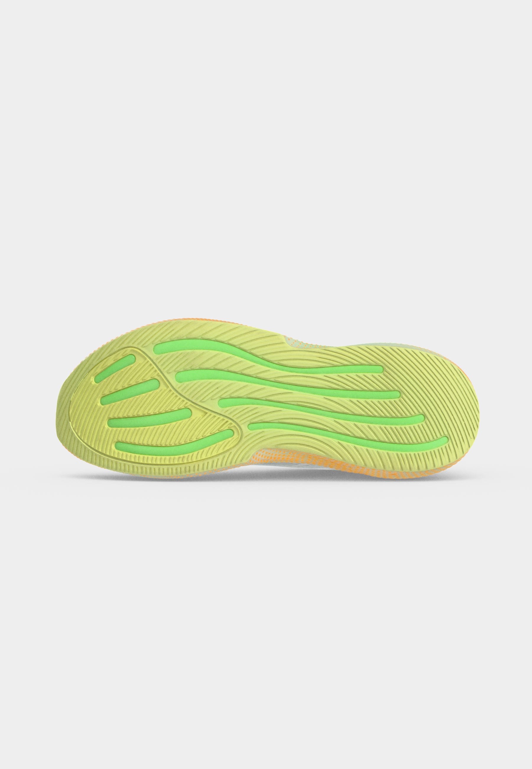 SUPERNOVA GLIDE M - Road running shoes - footwear white/matte silver-coloured/signal green
