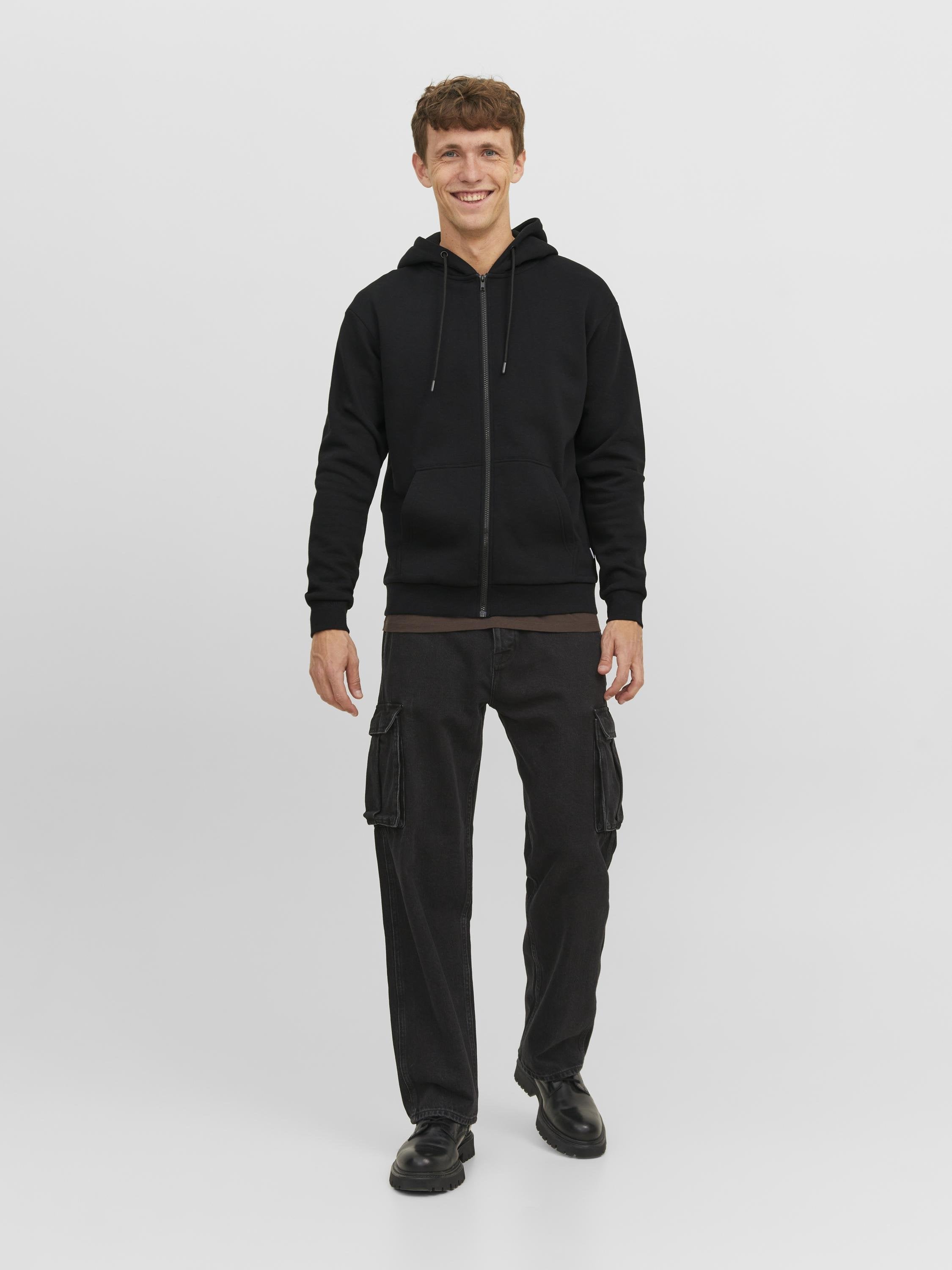 Zip Plain Zip - Zip-up sweatshirt - black