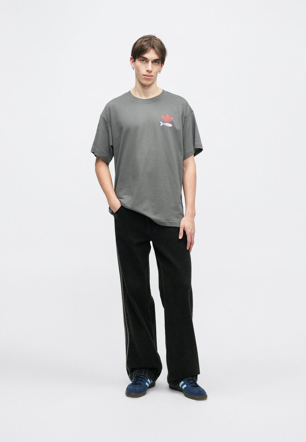 SARDINES - Print T-shirt - grey five
