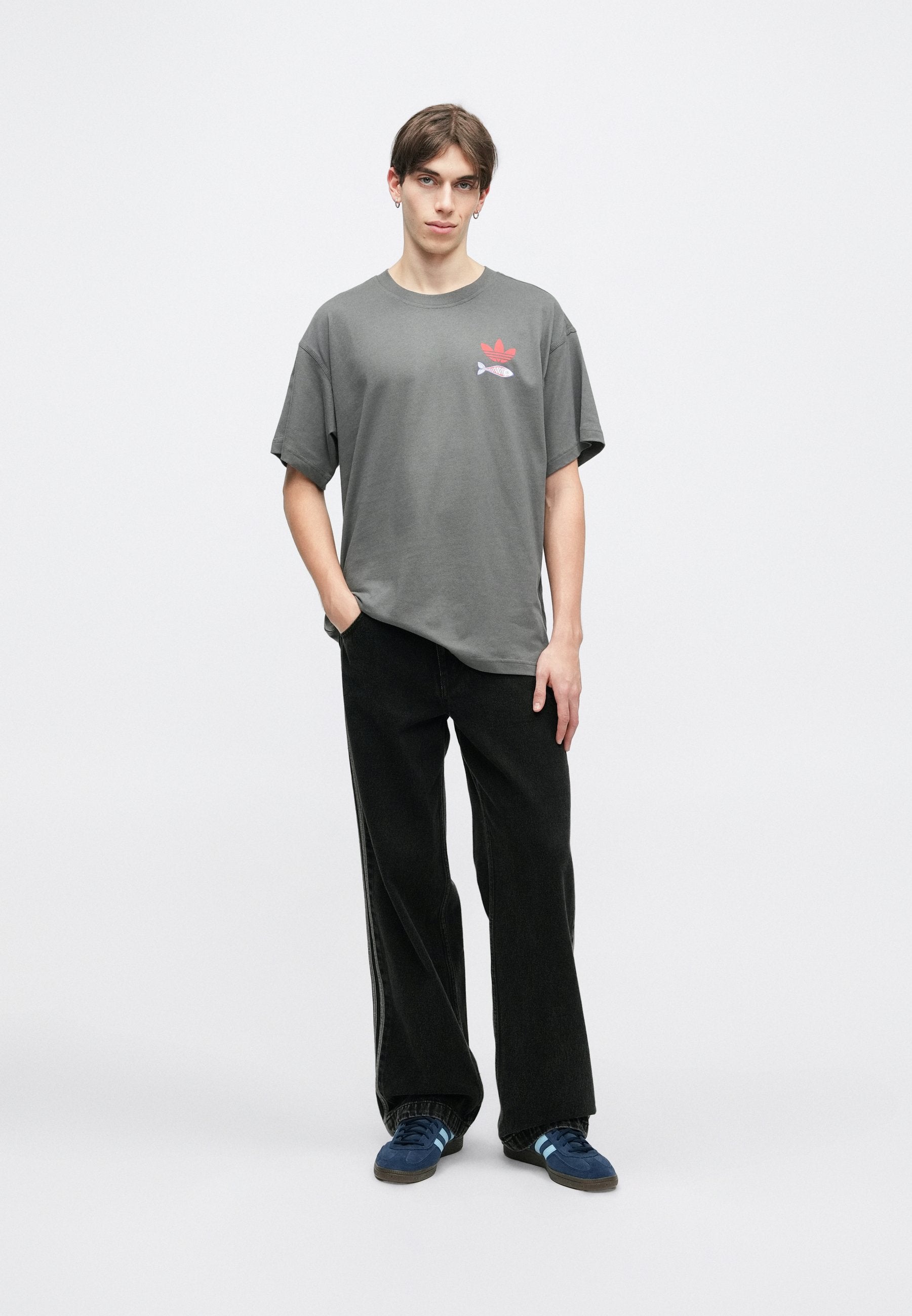 SARDINES - Print T-shirt - grey five
