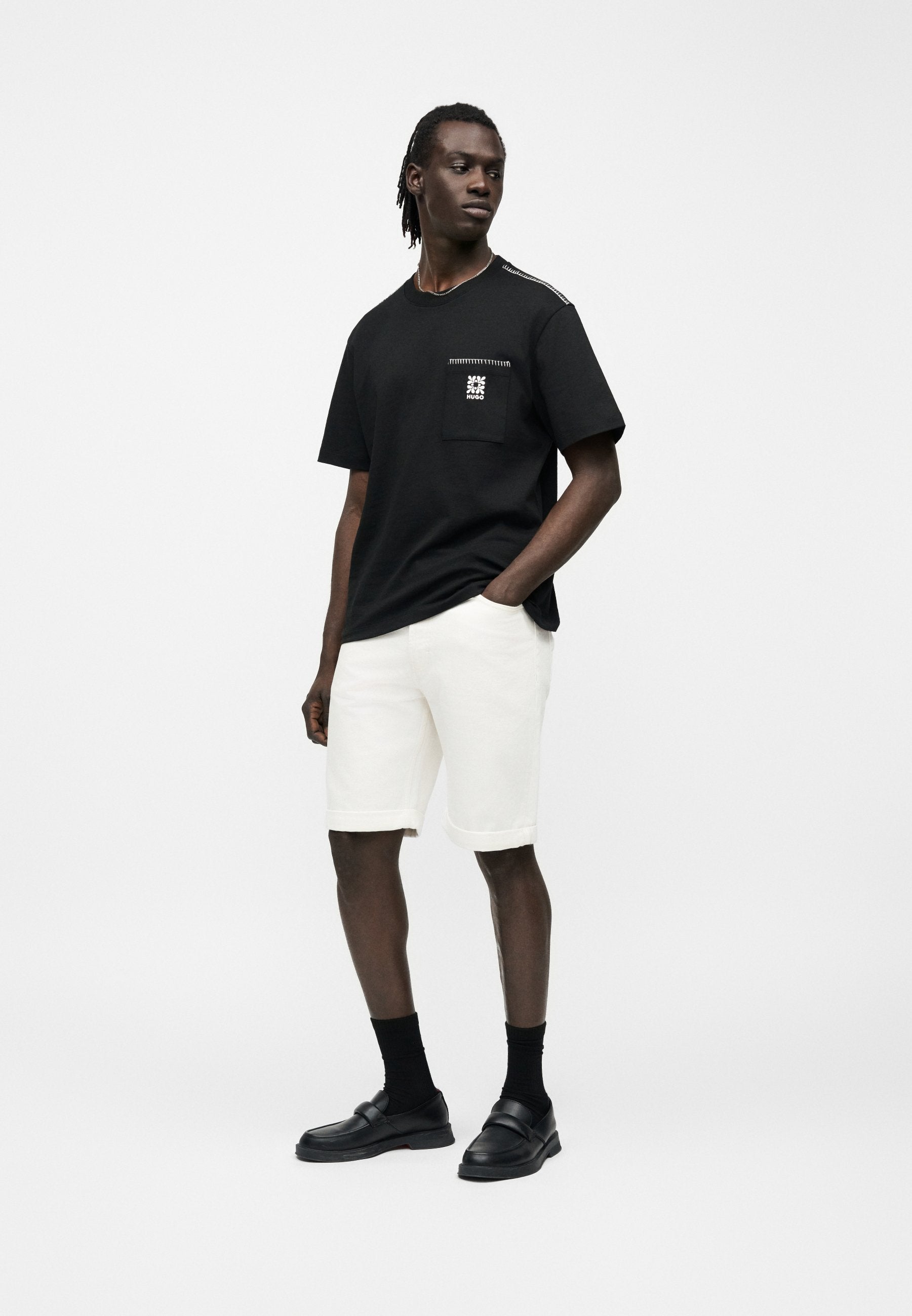 DARRO - Print T-shirt - black