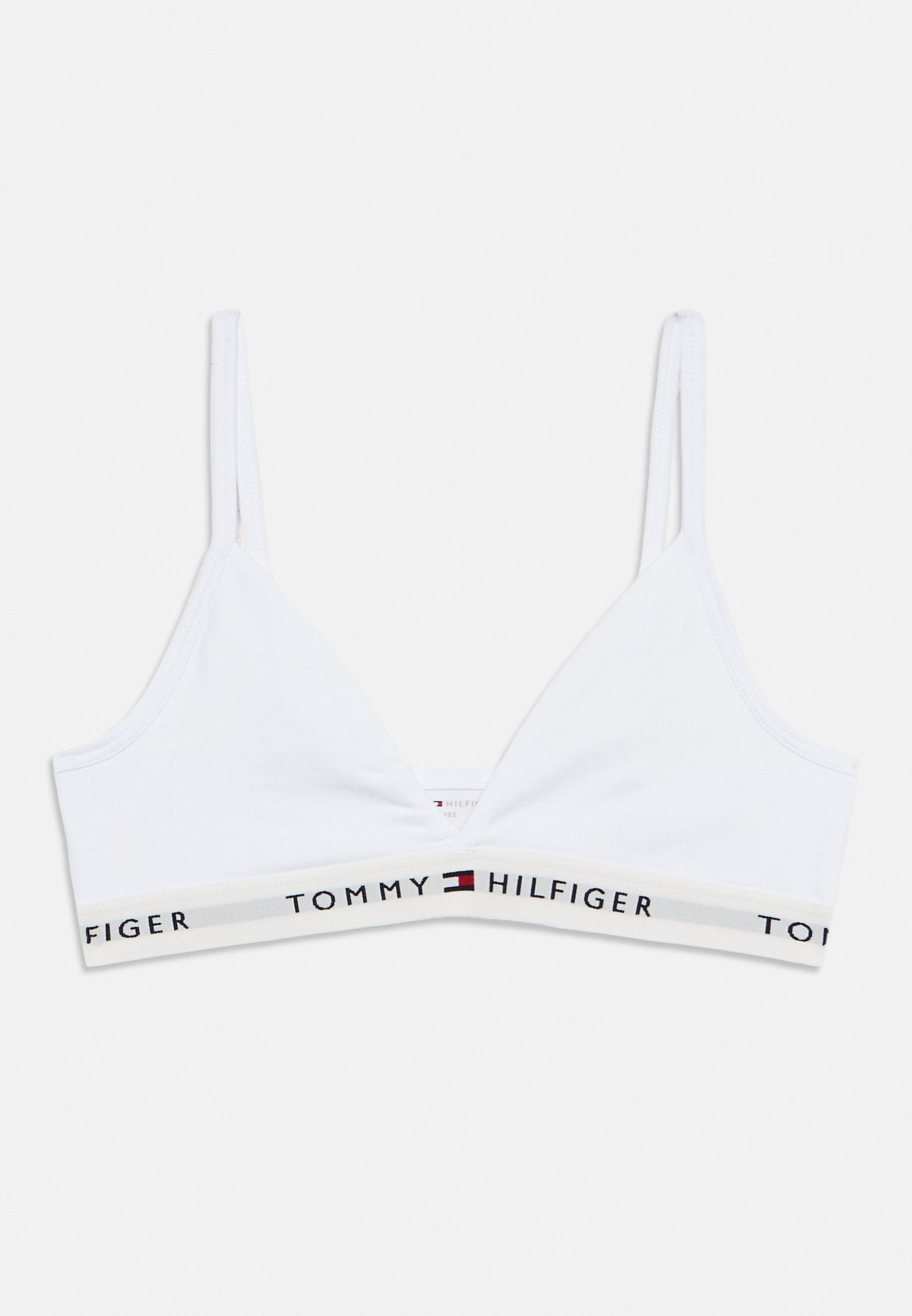2-PACK SIGNATURE UNPADDED TRIANGLE BRALETTE - Bustier - white/grey