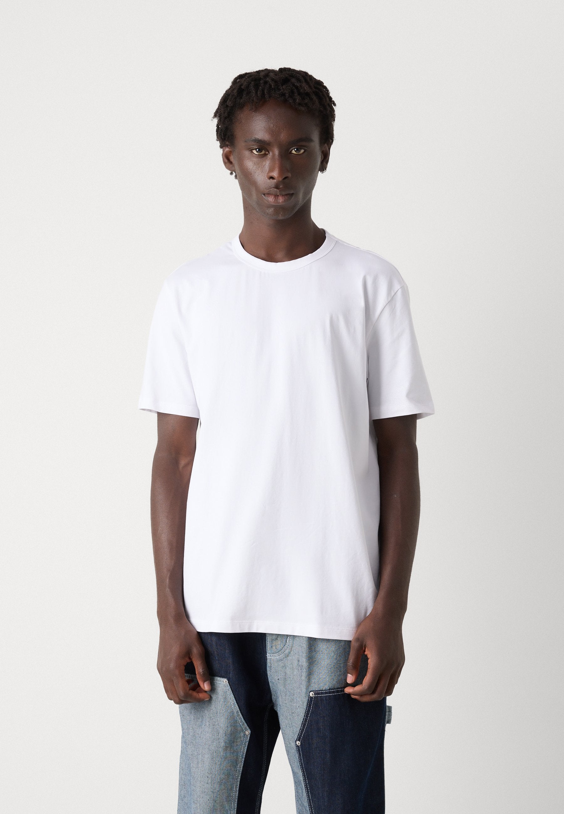 NAOLO 2 PACK - Basic T-shirt - white