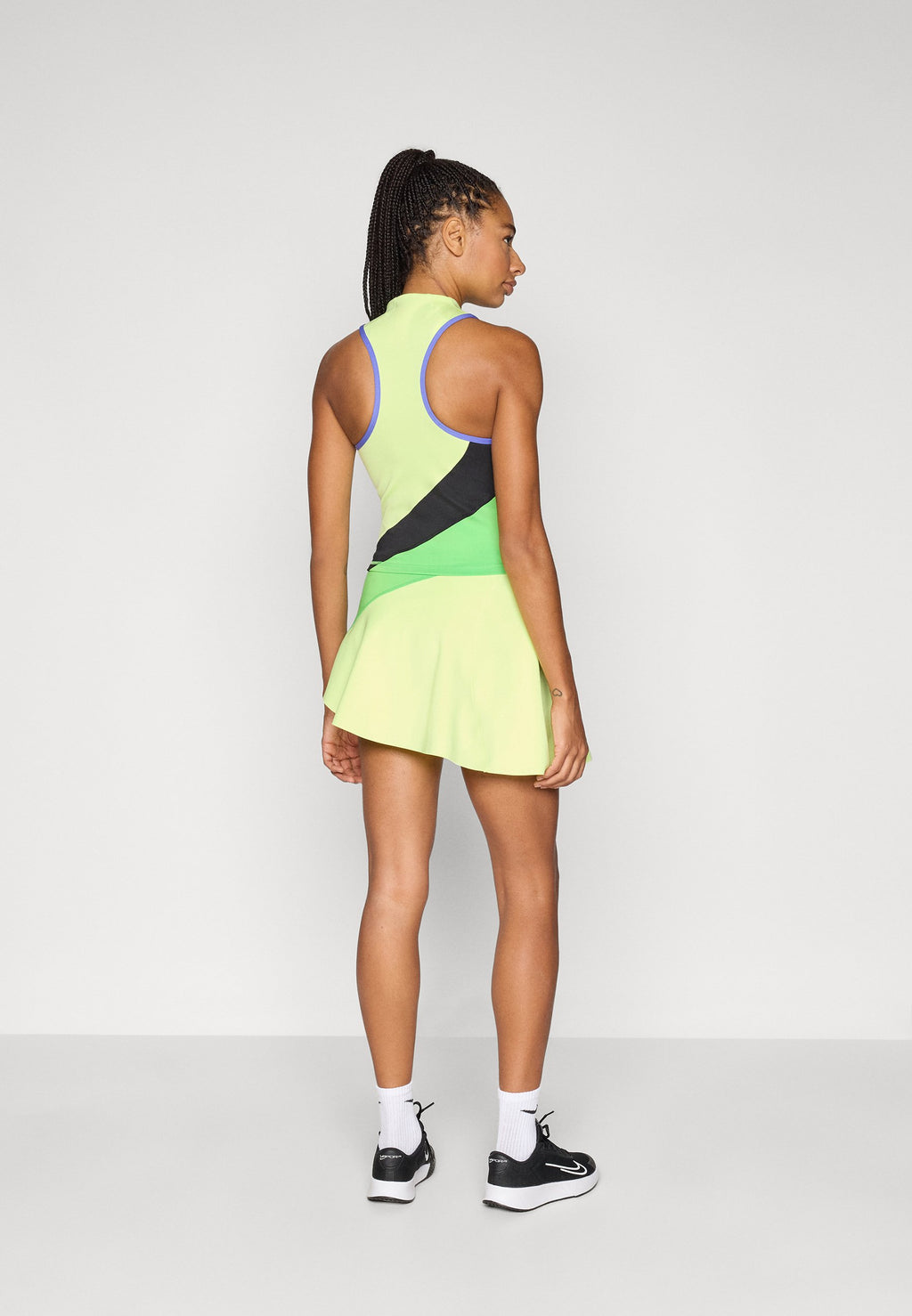 NIKECOURT SLAM SKIRT - Sports skirt - mean green/lemon twist/black