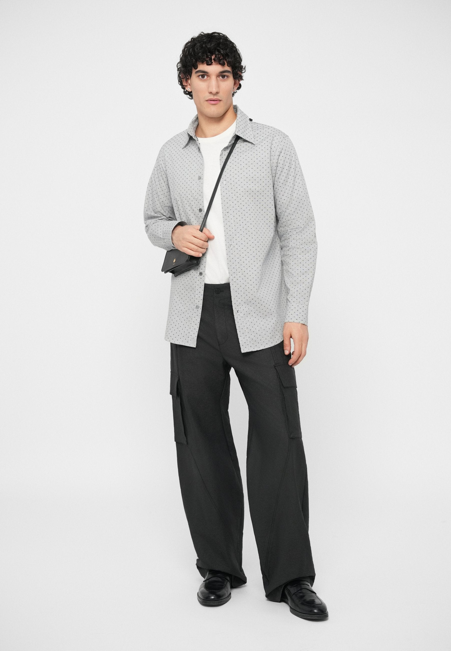 SHIRT REGULAR FIT - Shirt - grey