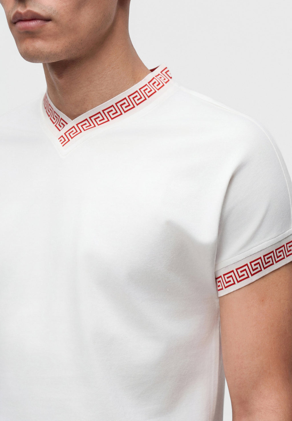 MEDUSA AND GRECA DETAILS - Basic T-shirt - optical white