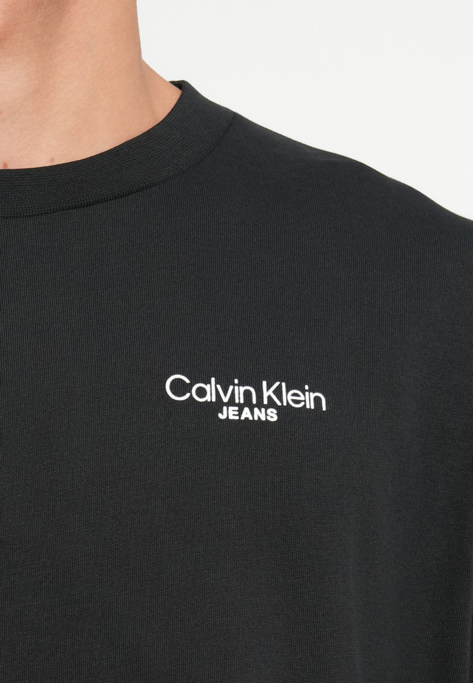 LOGO BACK PRINT UNISEX - Print T-shirt - black