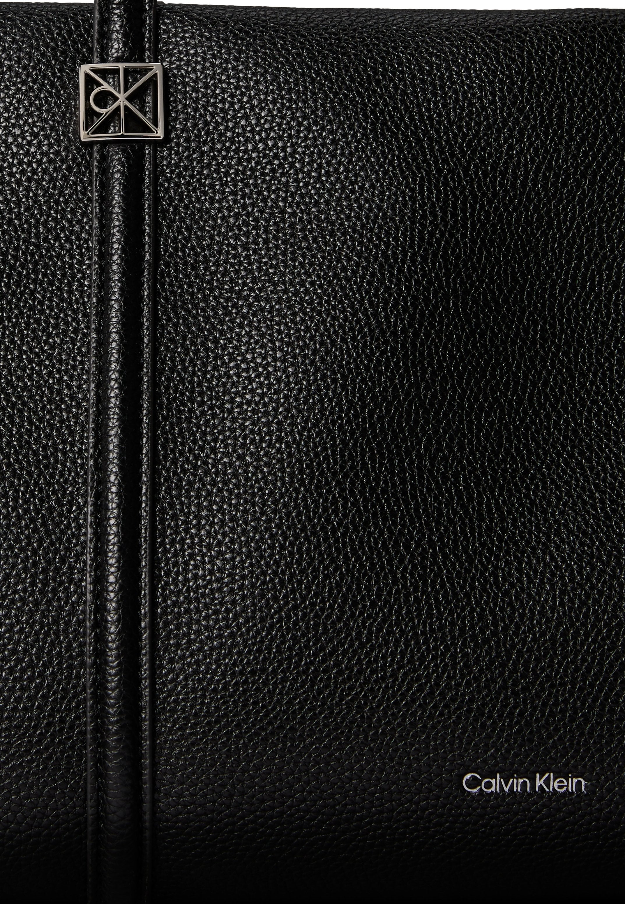 EMBLEM PEBBLE TOTE - Handbag - black