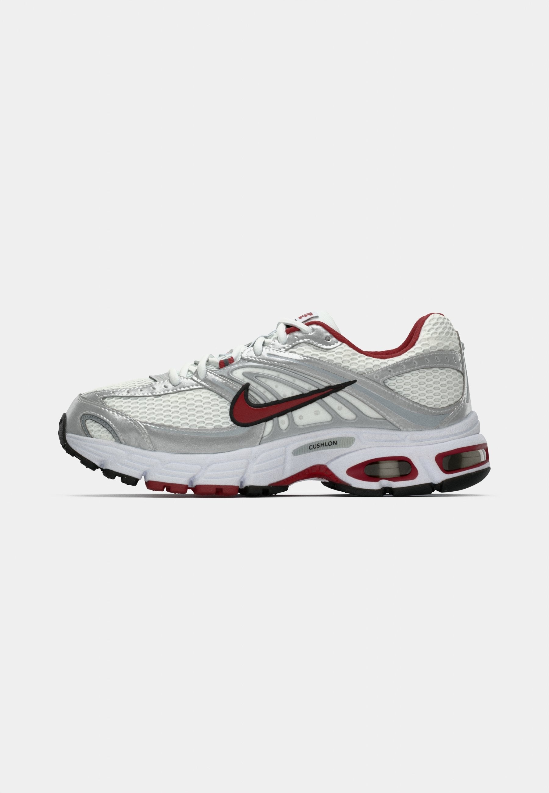 AIR MAX MOTO 2K - Antrenman Ayakkabısı - beyaz/koyu kırmızı/metalik gümüş rengi/siyah/mat gümüş rengi