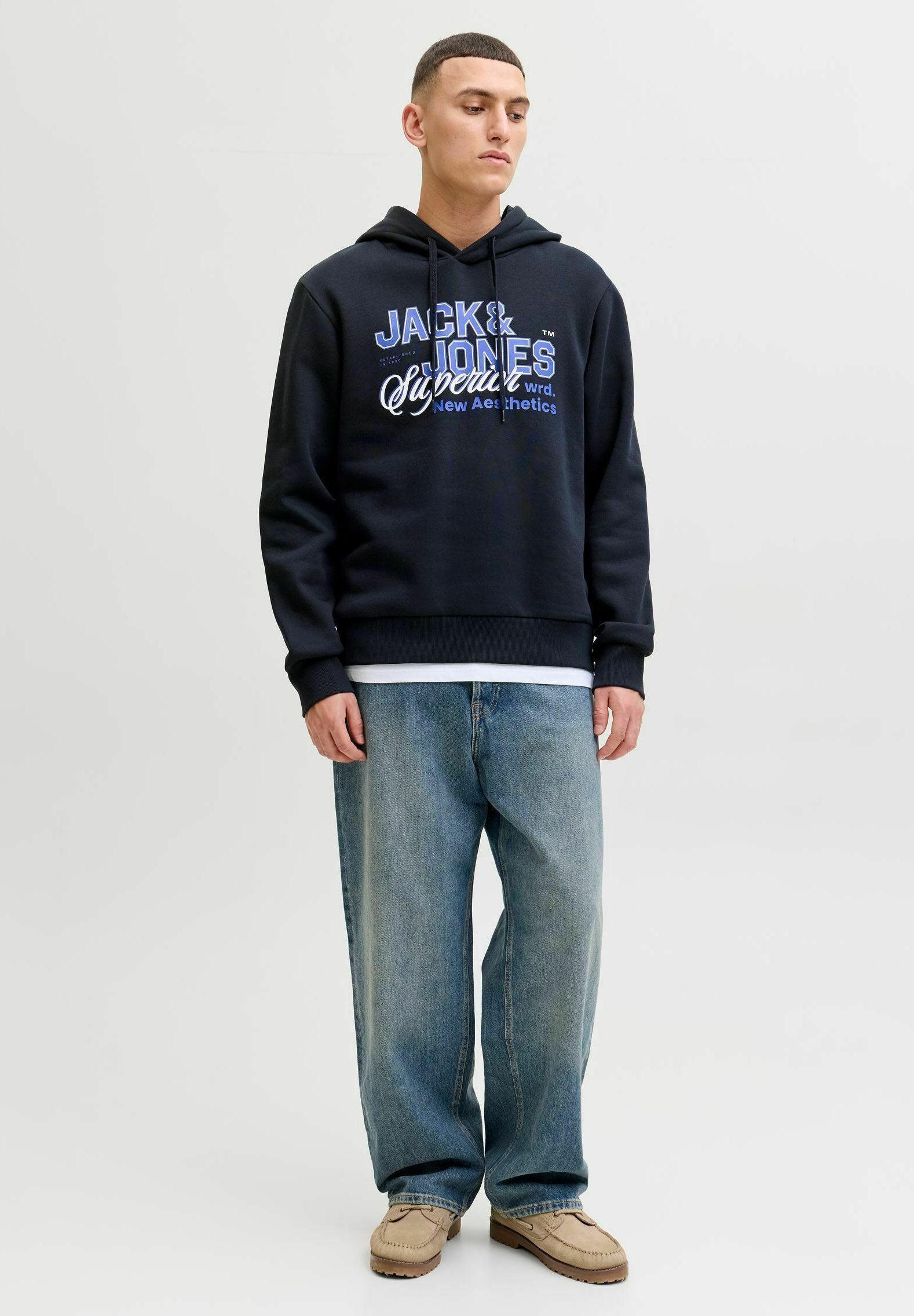 Logo - Hoodie - navy blazer