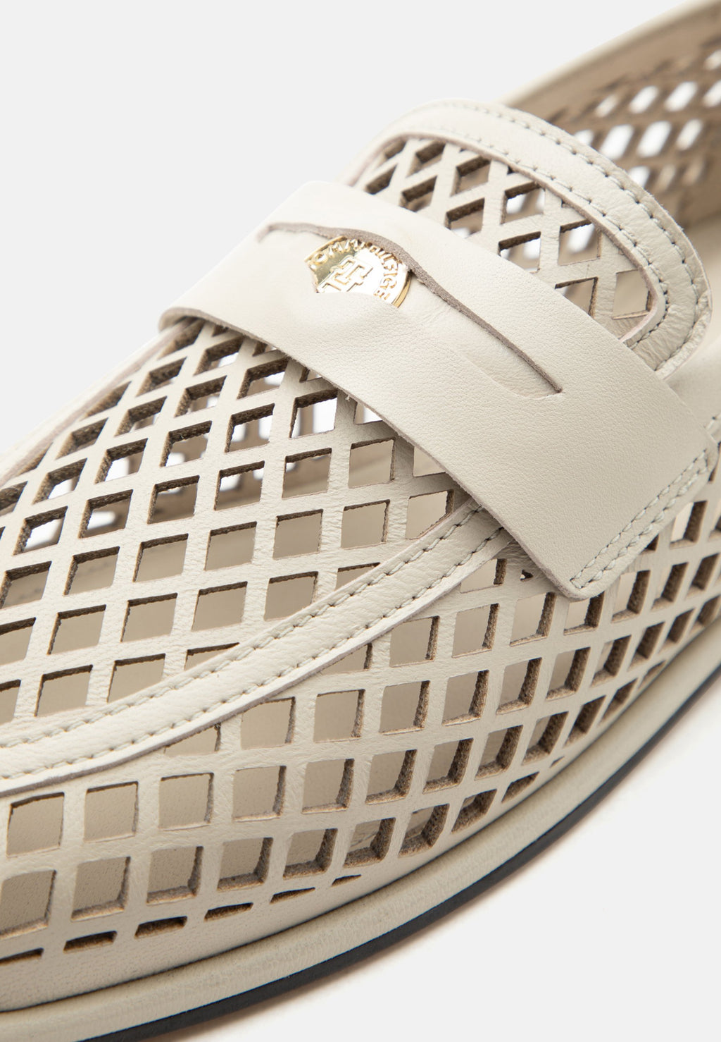 COIN LOAFER LASER CUT - Slip-ons - classic beige