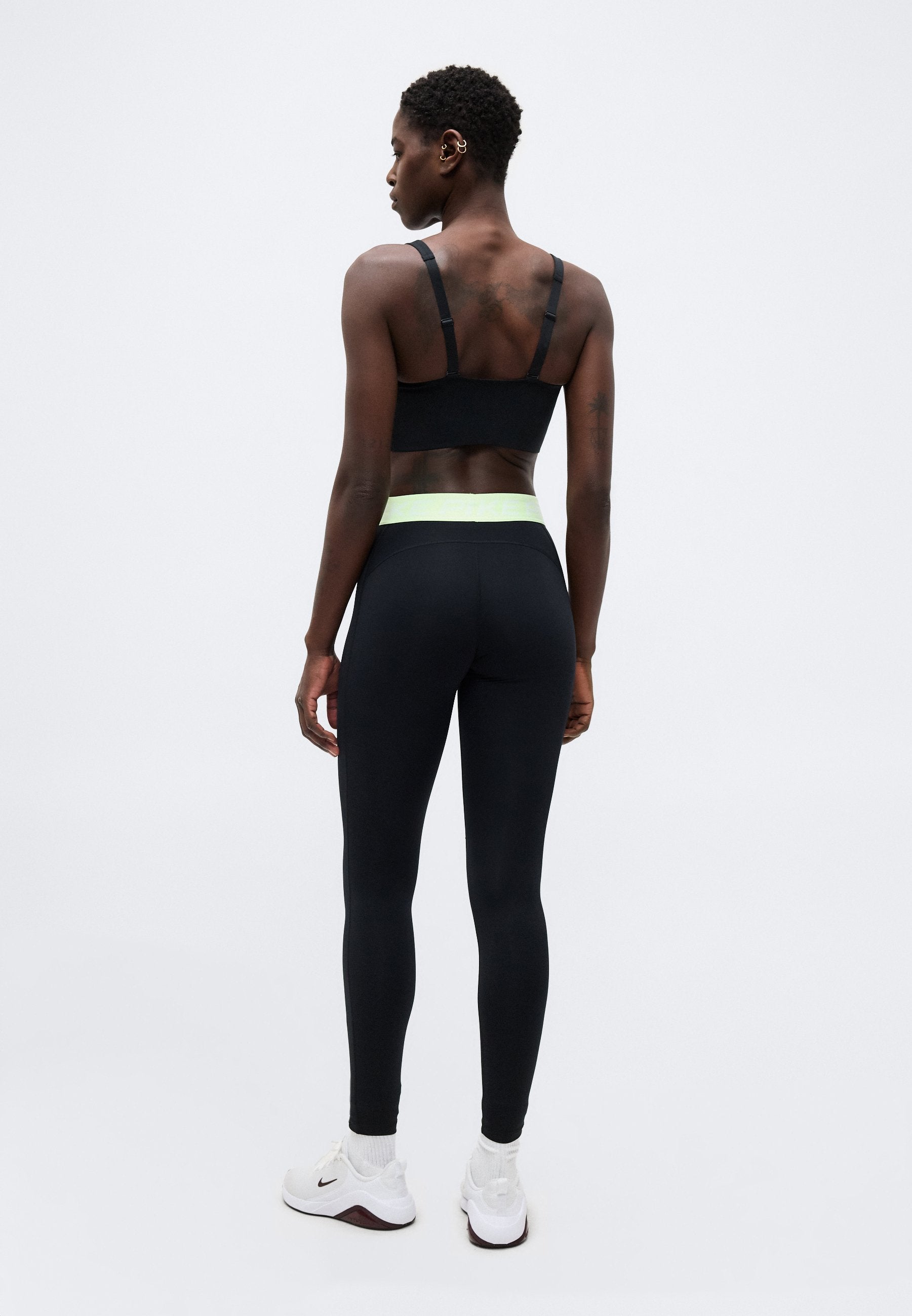 365 TIGHT - Leggings - black/barely volt/white