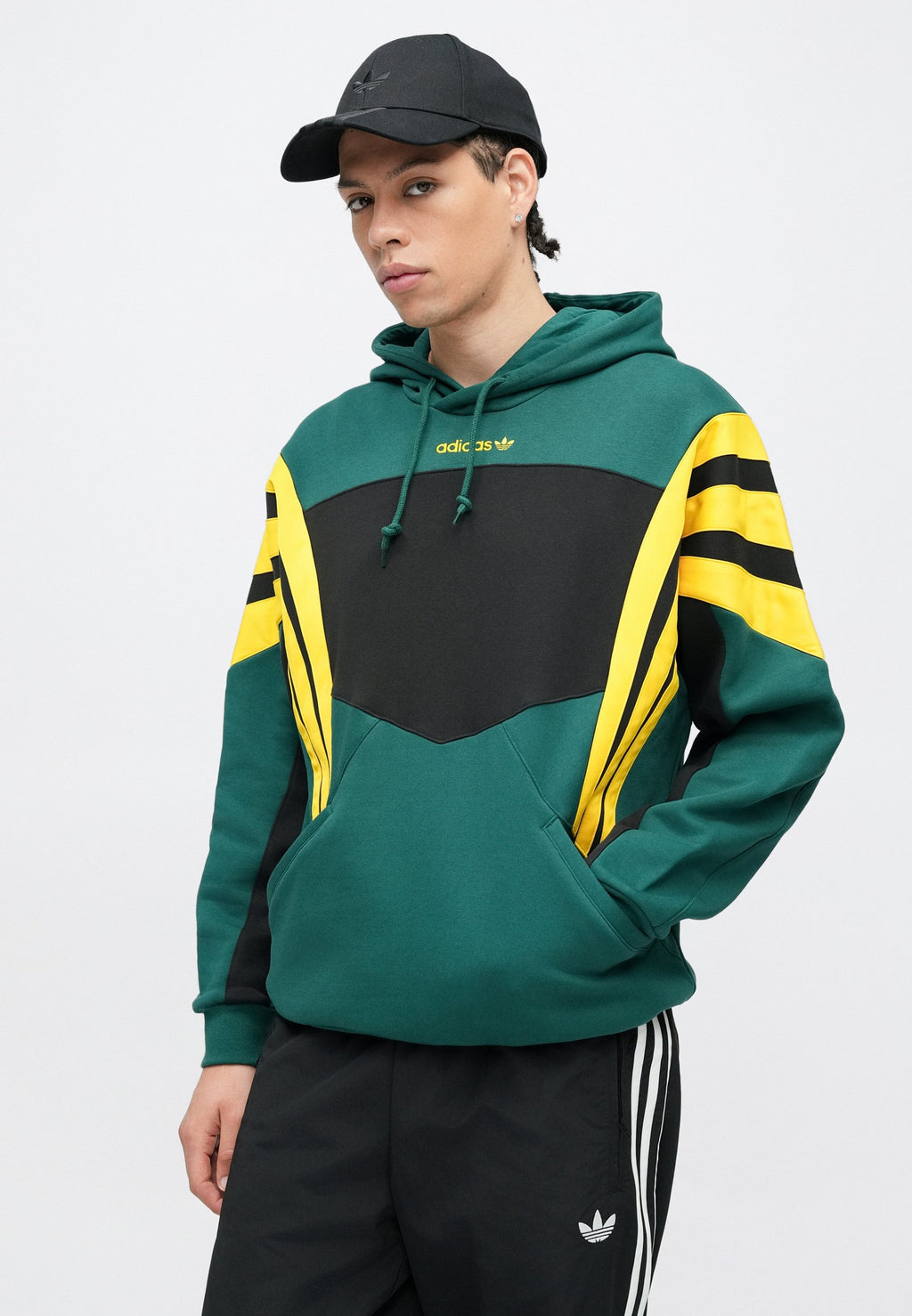 SANTIAGO - Sweat à capuche - vert université