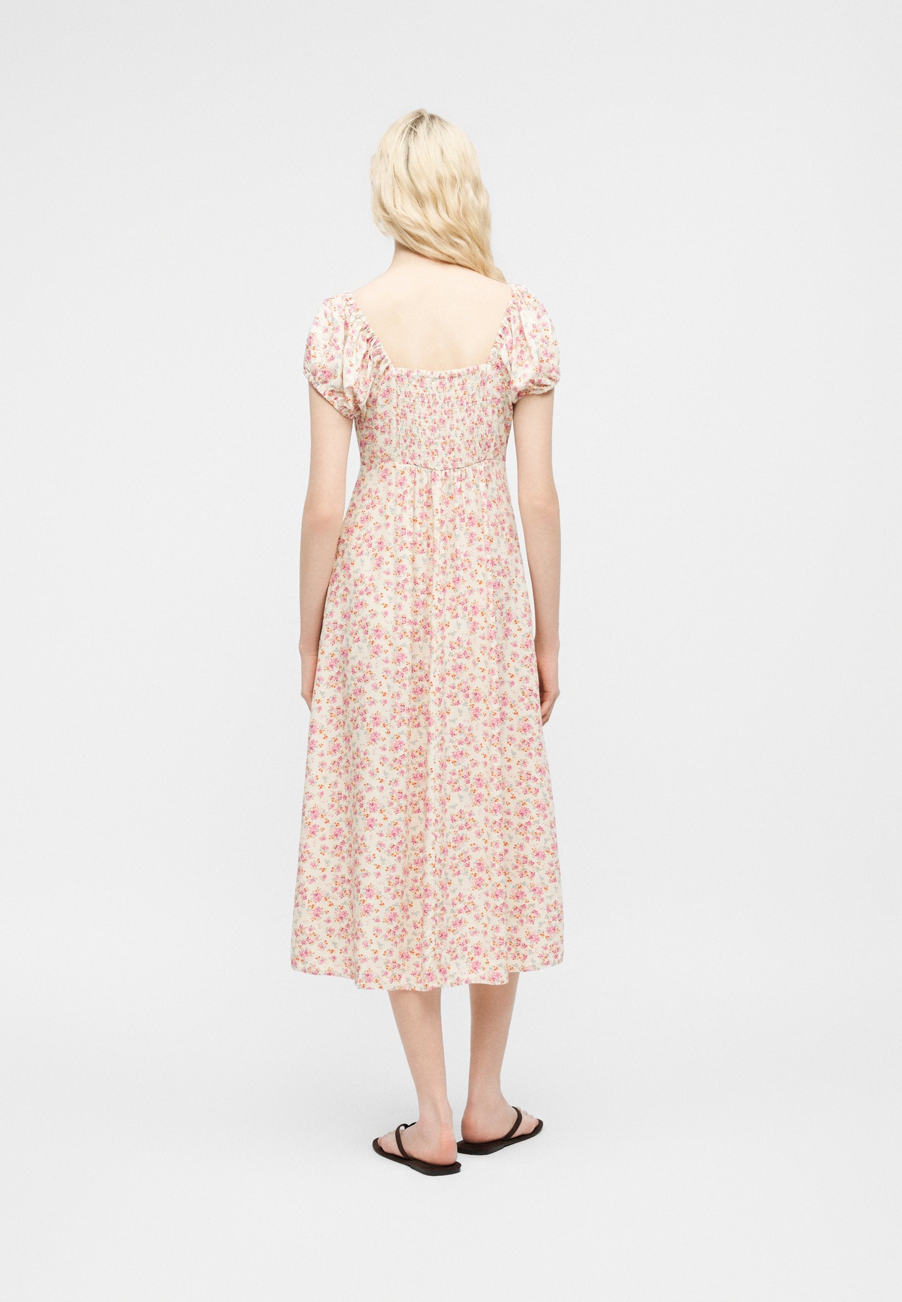 TIE PUFF MAXI - Day dress - french pink