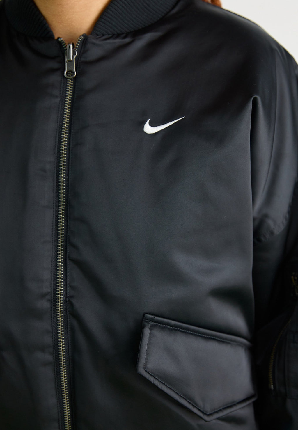 Bomber Jacket - black/medium ash/sail
