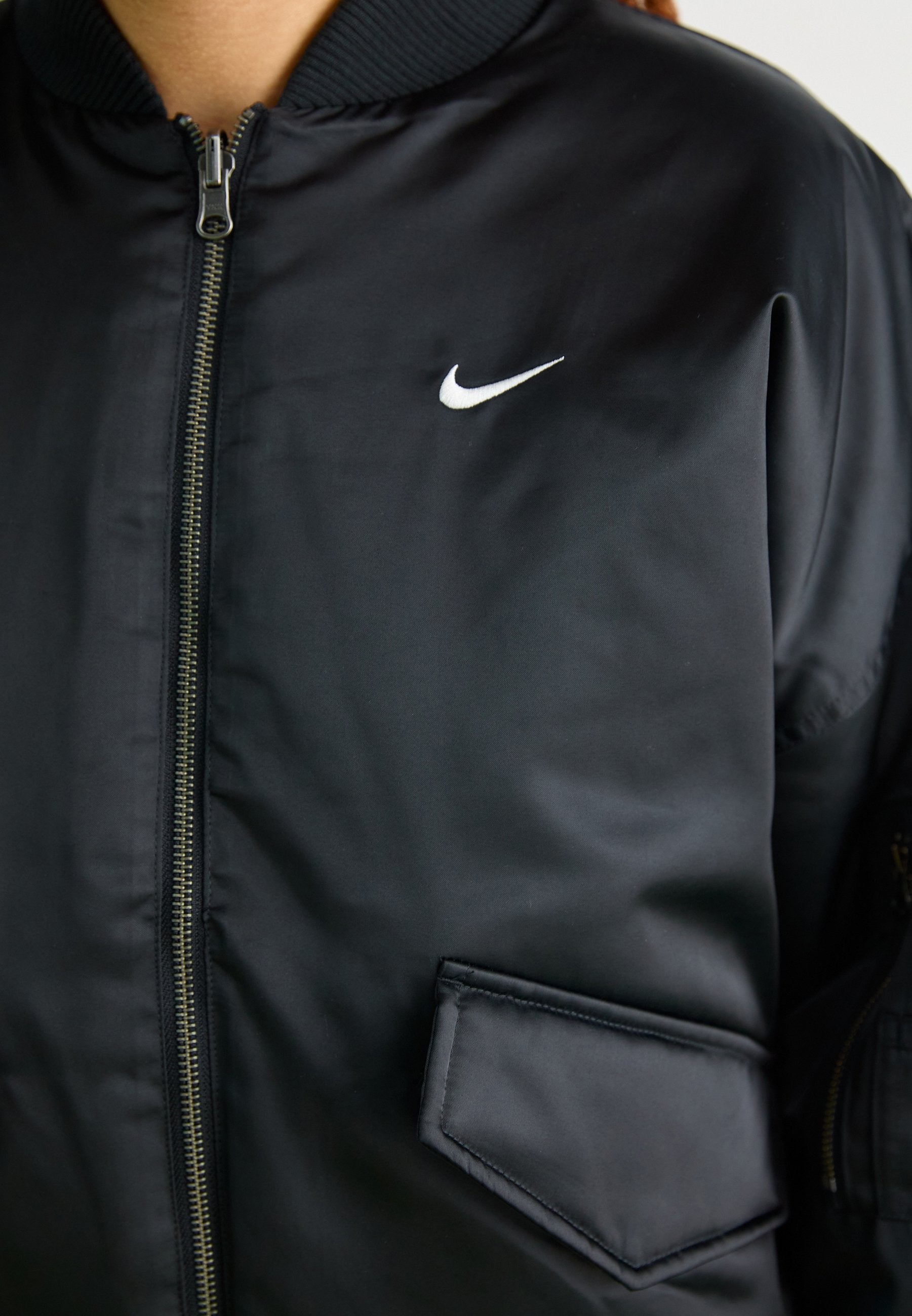 Bomber Jacket - black/medium ash/sail