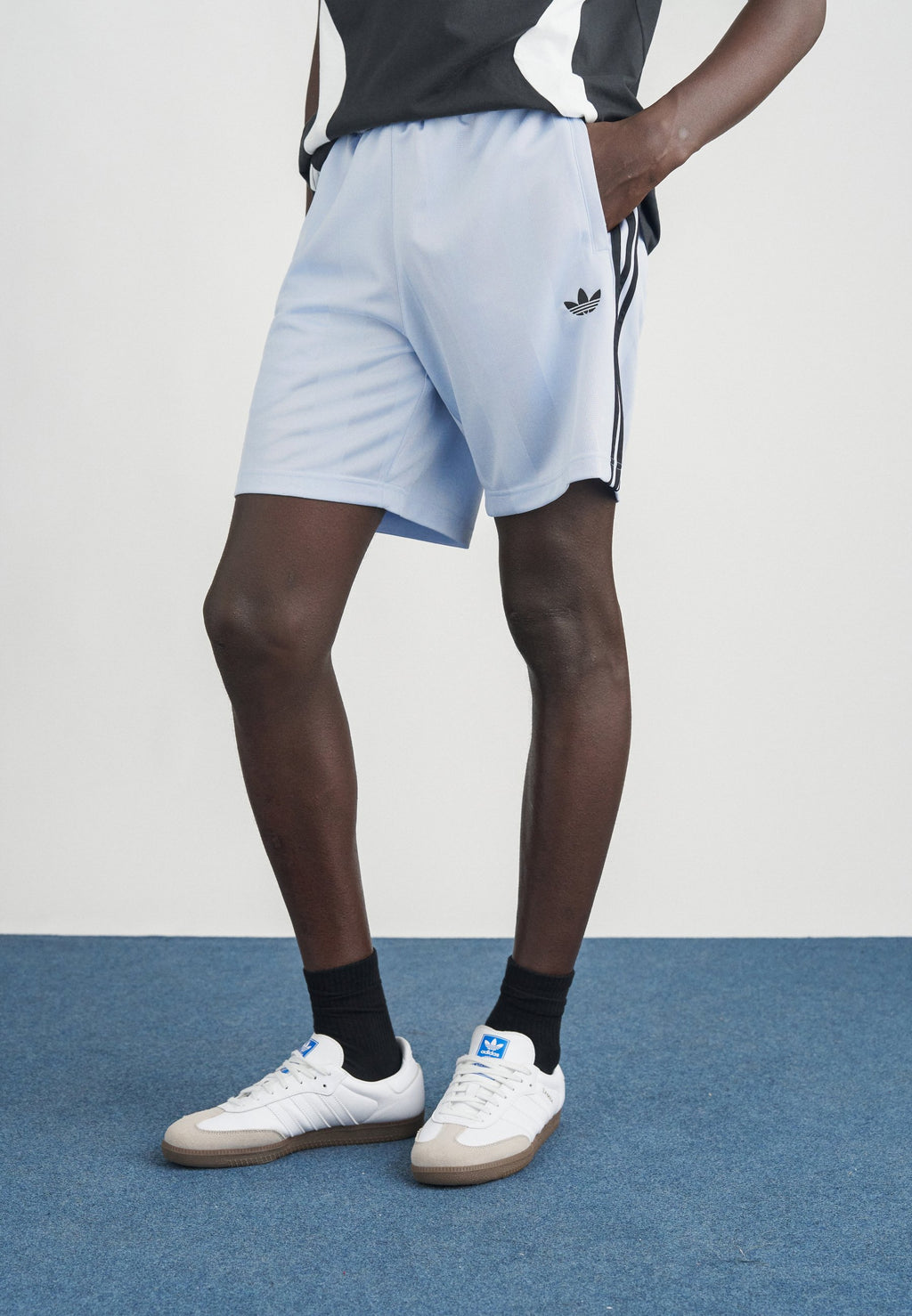 OVERSIZED - Shorts - crystal sky