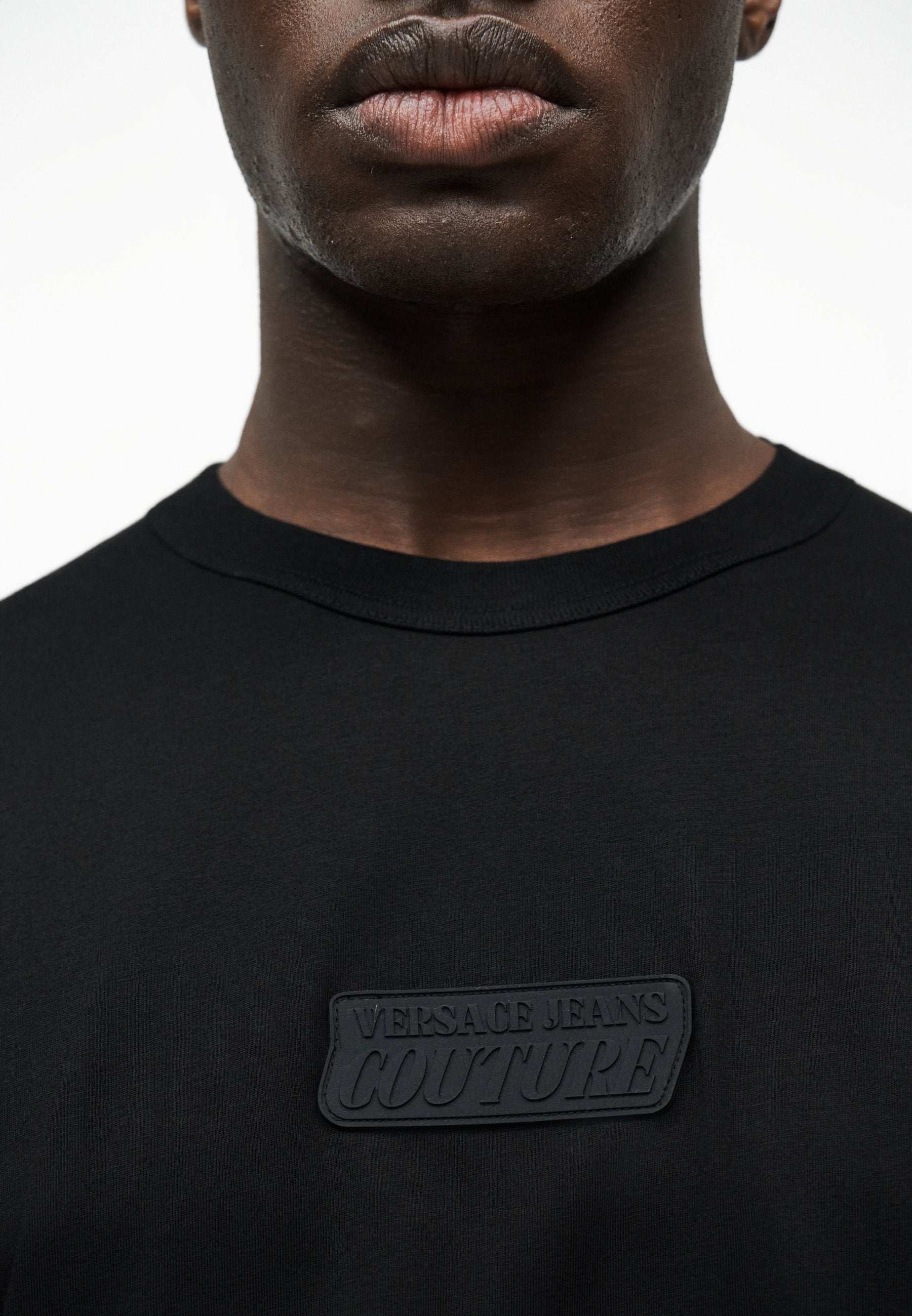 PATCH SQUARE - Basic T-shirt - black