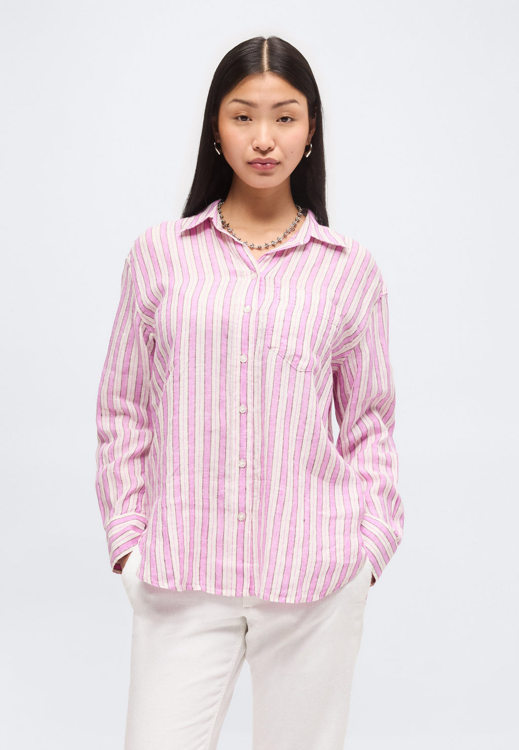 THE RELAXED SHIRT - Button-down blouse - pink