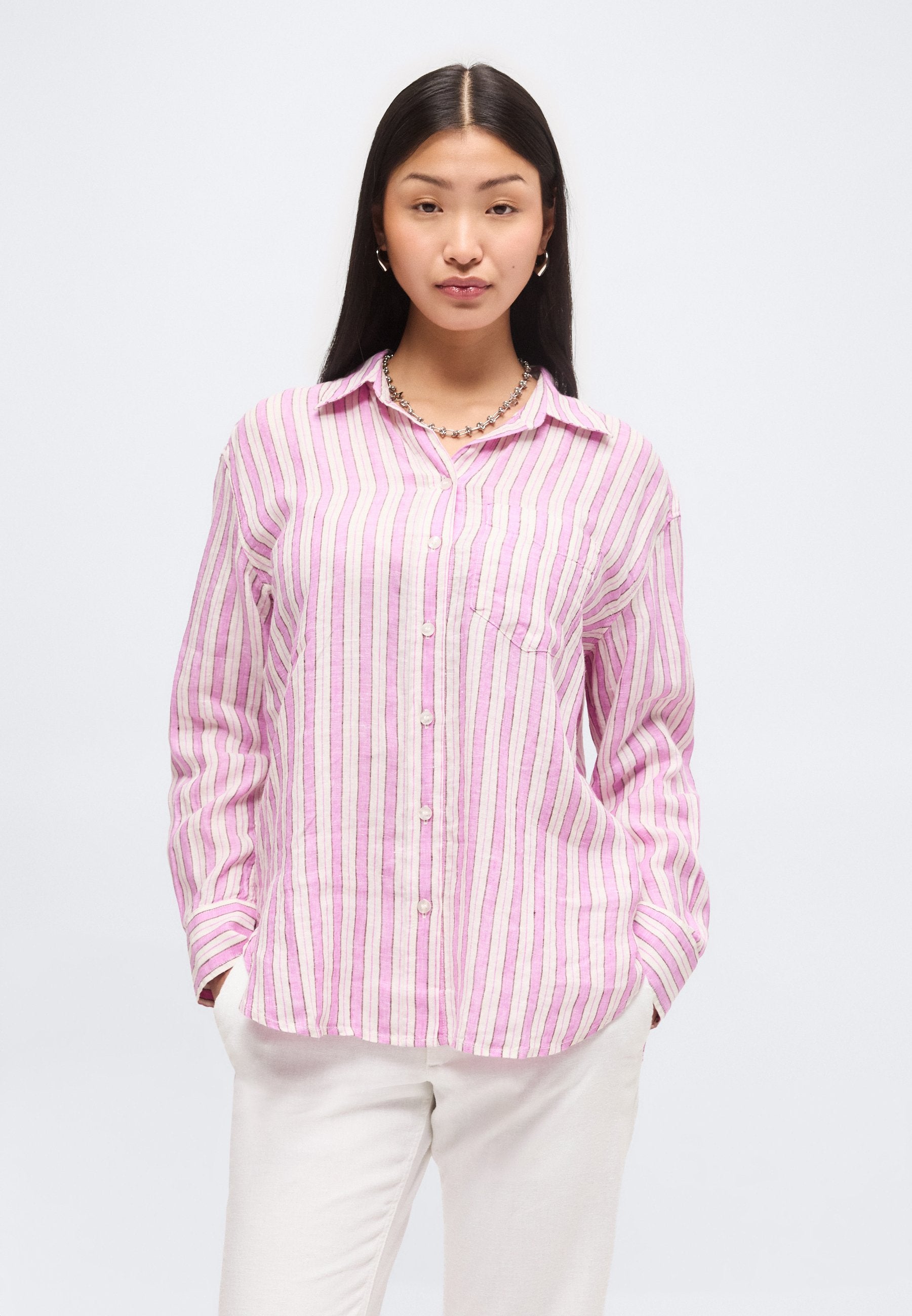 THE RELAXED SHIRT - Button-down blouse - pink